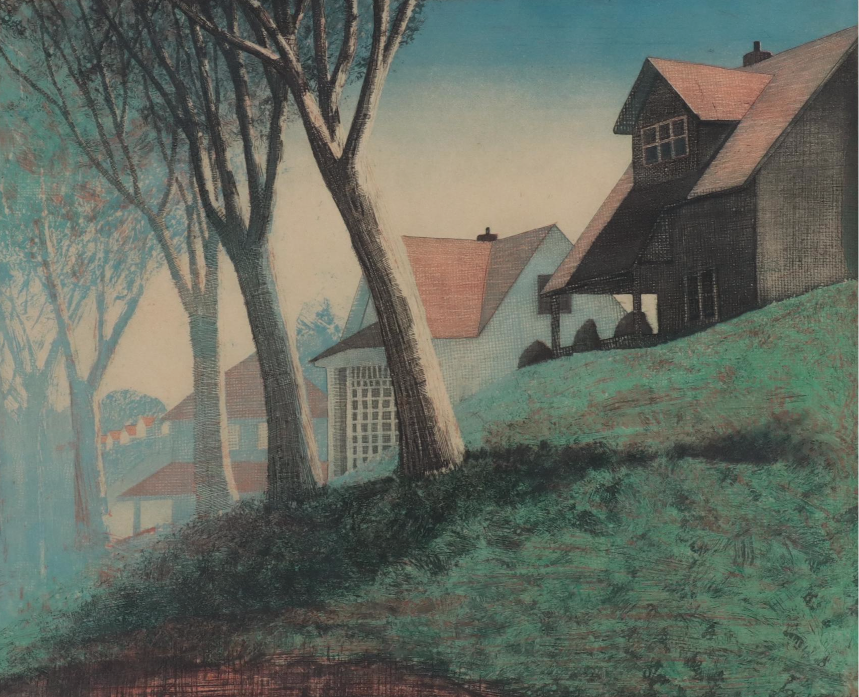 Larry Welo Color Etching "Reminiscence"