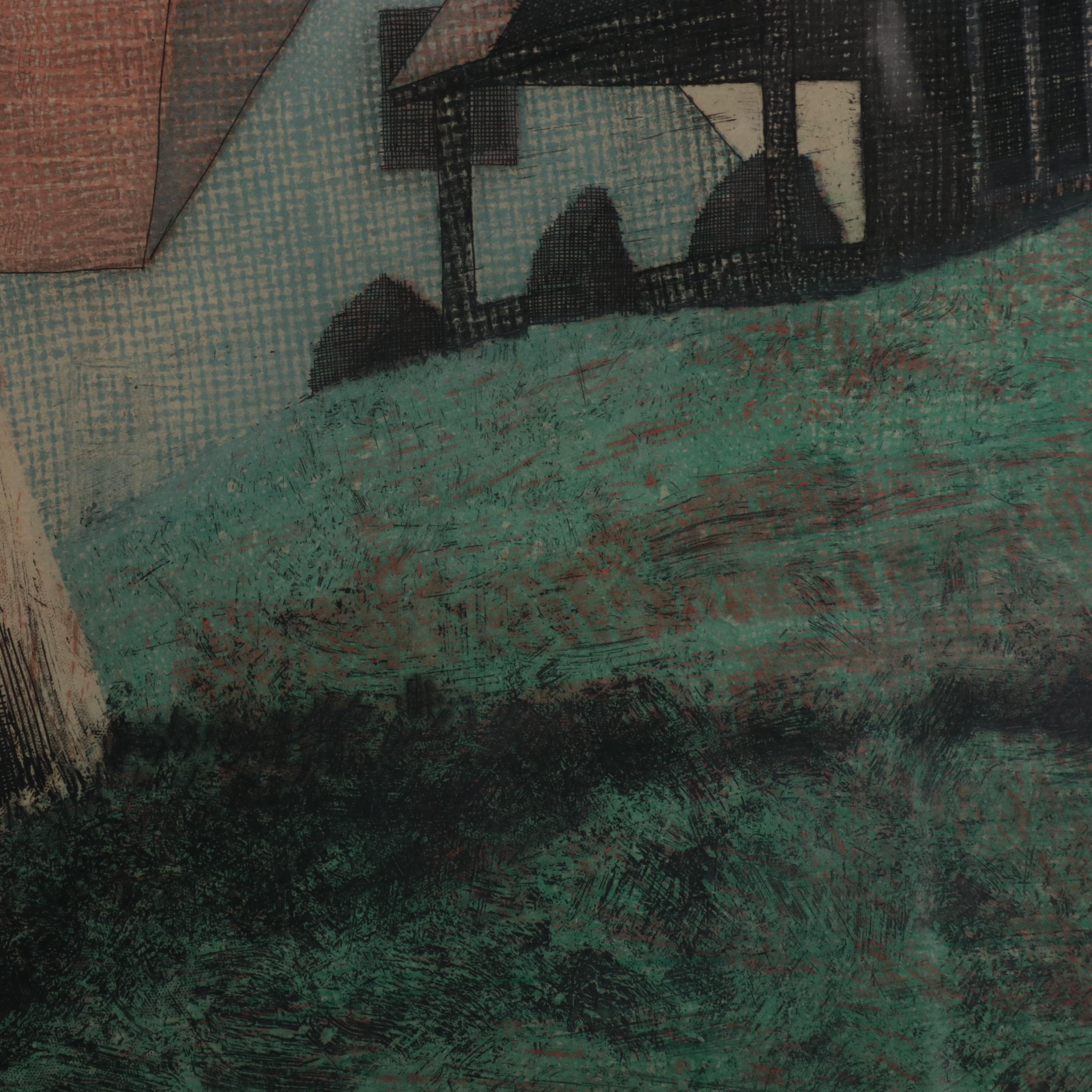 Larry Welo Color Etching "Reminiscence"