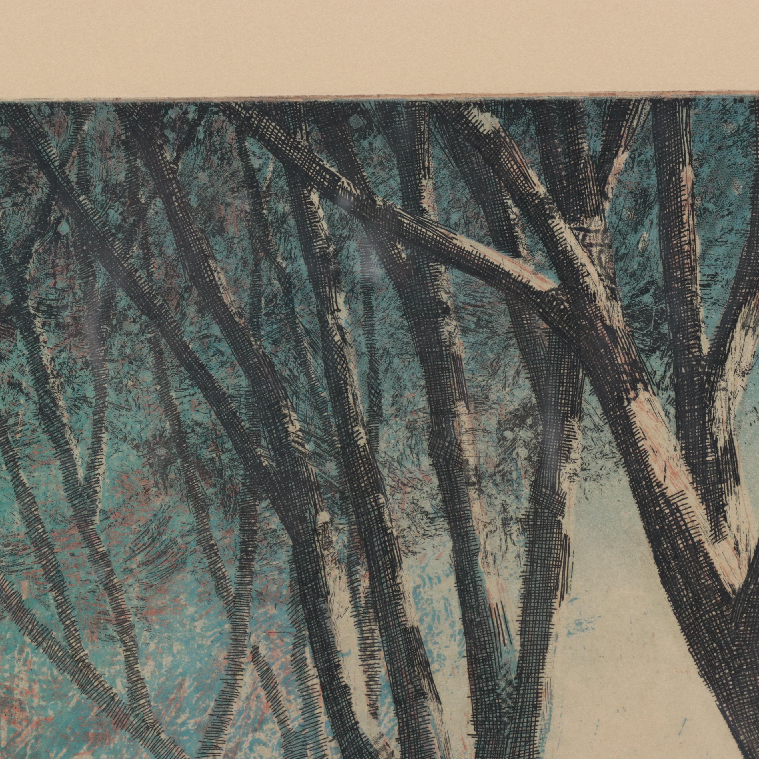 Larry Welo Color Etching "Reminiscence"