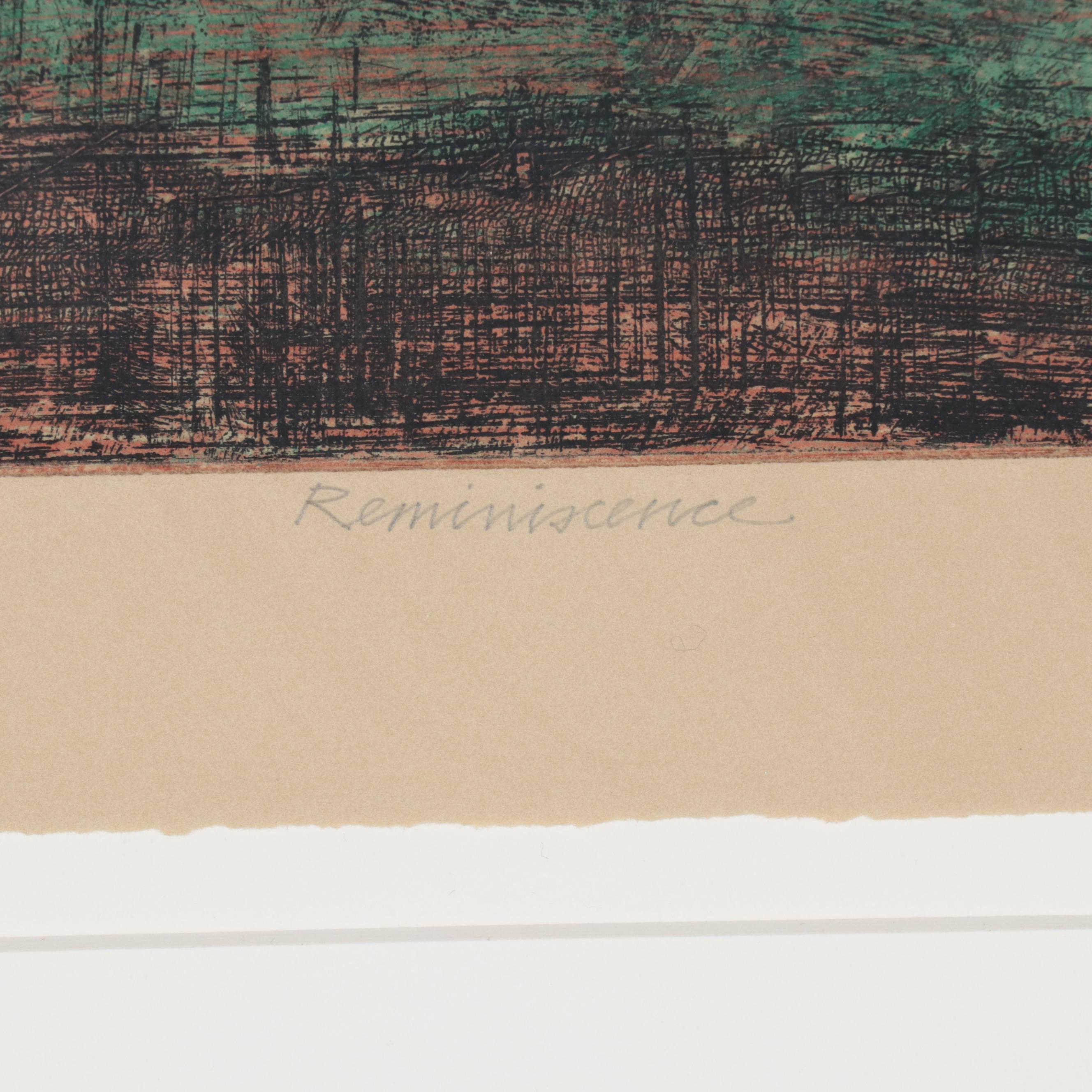 Larry Welo Color Etching "Reminiscence"