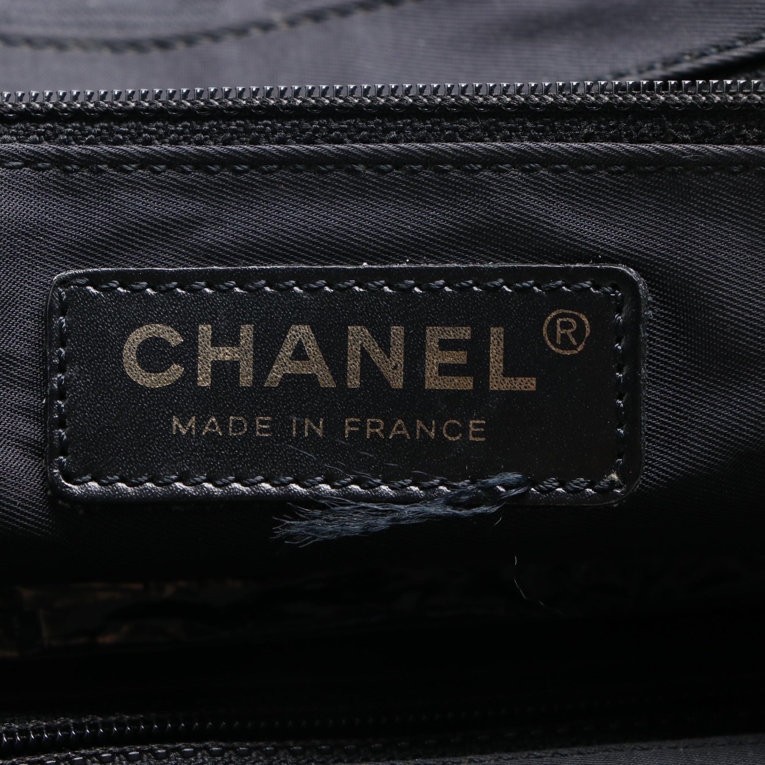 Chanel Travel Line Nylon and Leather Tote Bag