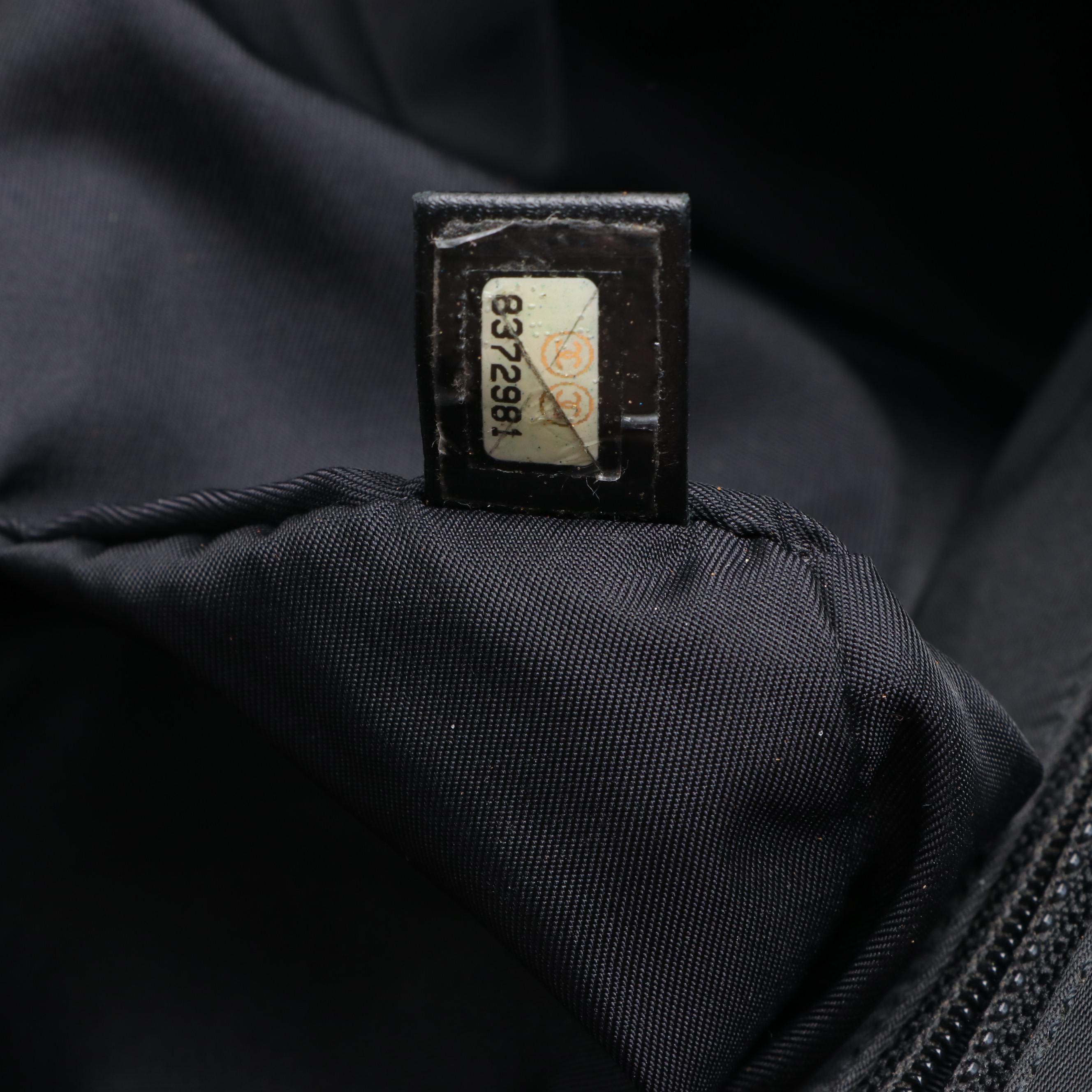 Chanel Travel Line Nylon and Leather Tote Bag