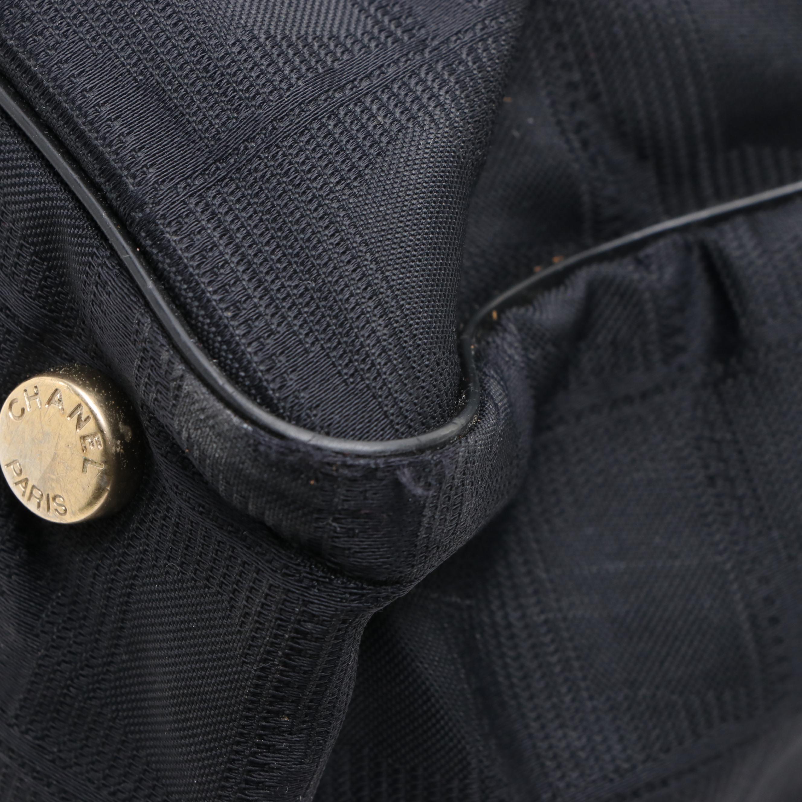 Chanel Travel Line Nylon and Leather Tote Bag