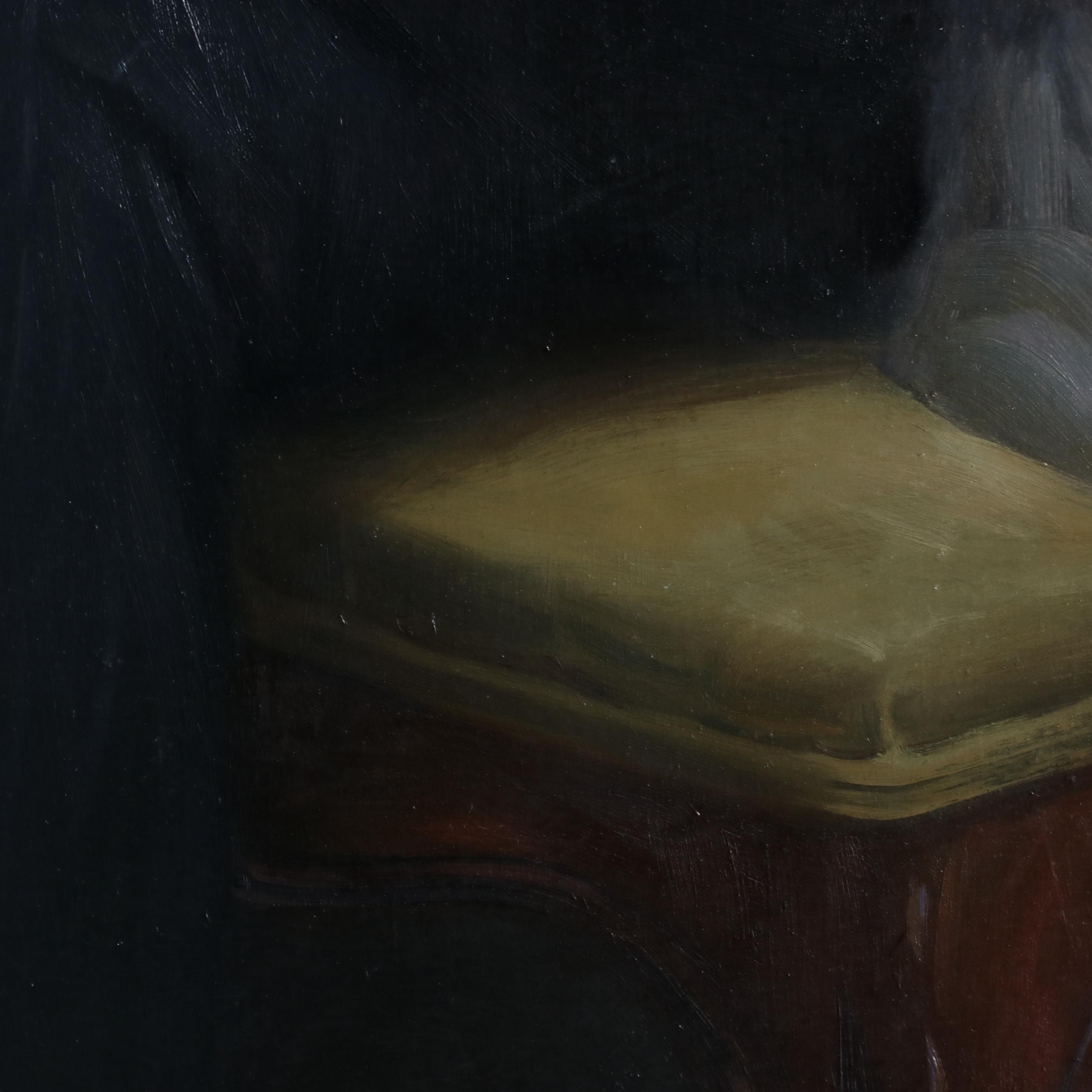 Joseph H. Sulkowski Portrait Oil Painting of Father and Daughter, 1985