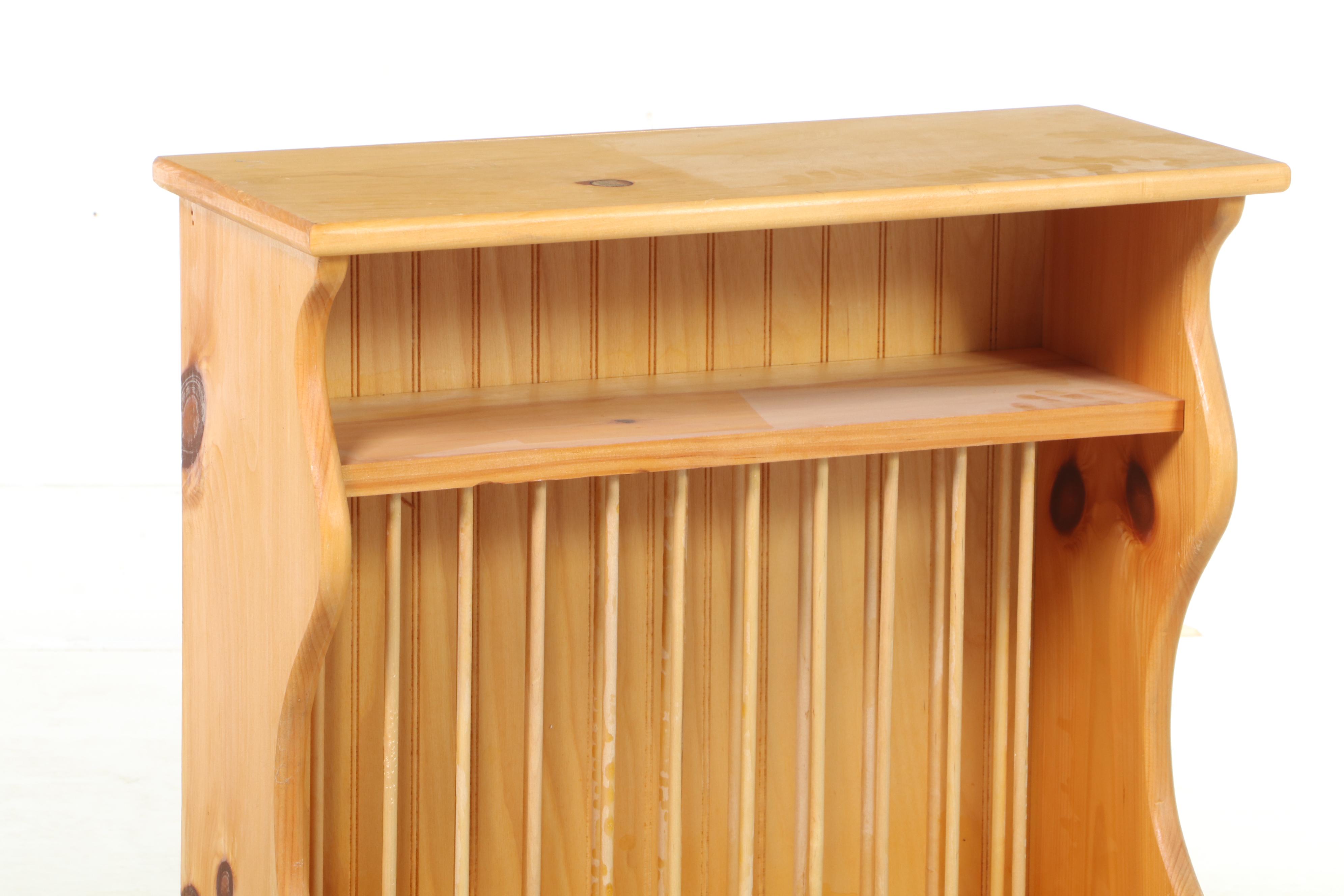 Country Pines Woodworking Colonial Style Pine Hanging Plate Rack