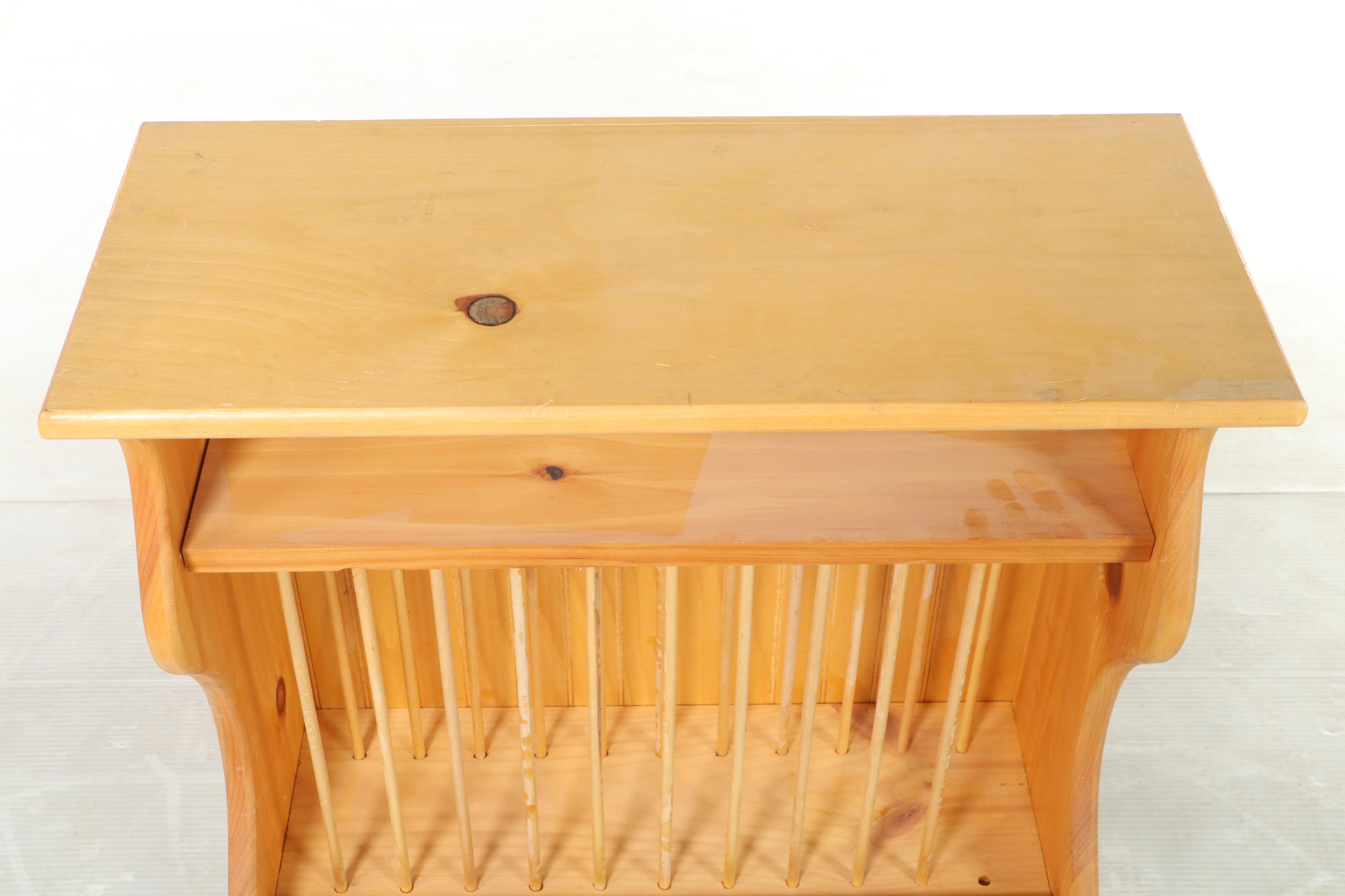 Country Pines Woodworking Colonial Style Pine Hanging Plate Rack