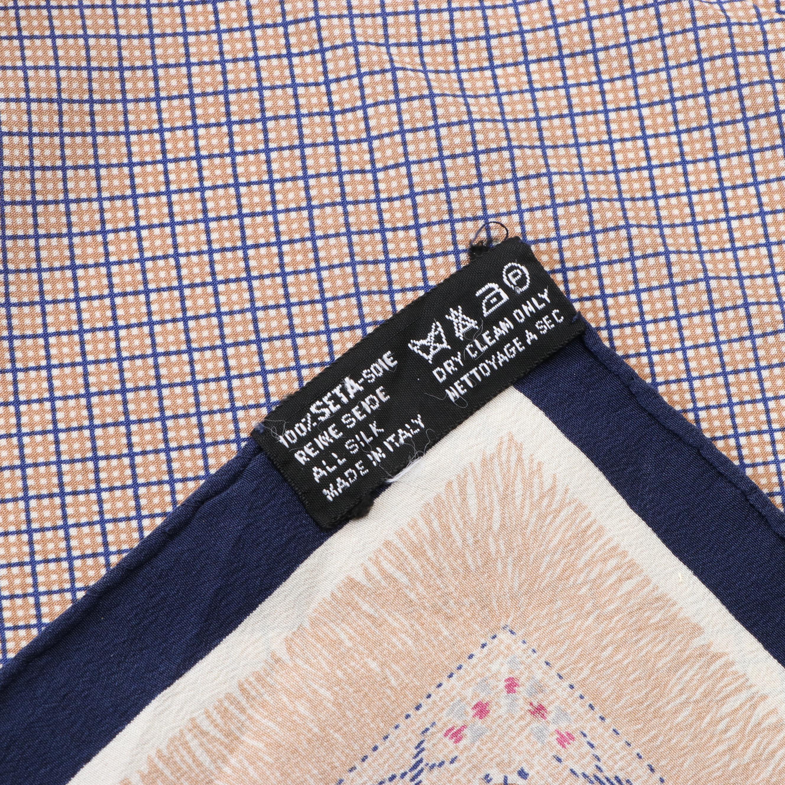 Chanel Patterned Silk Scarf