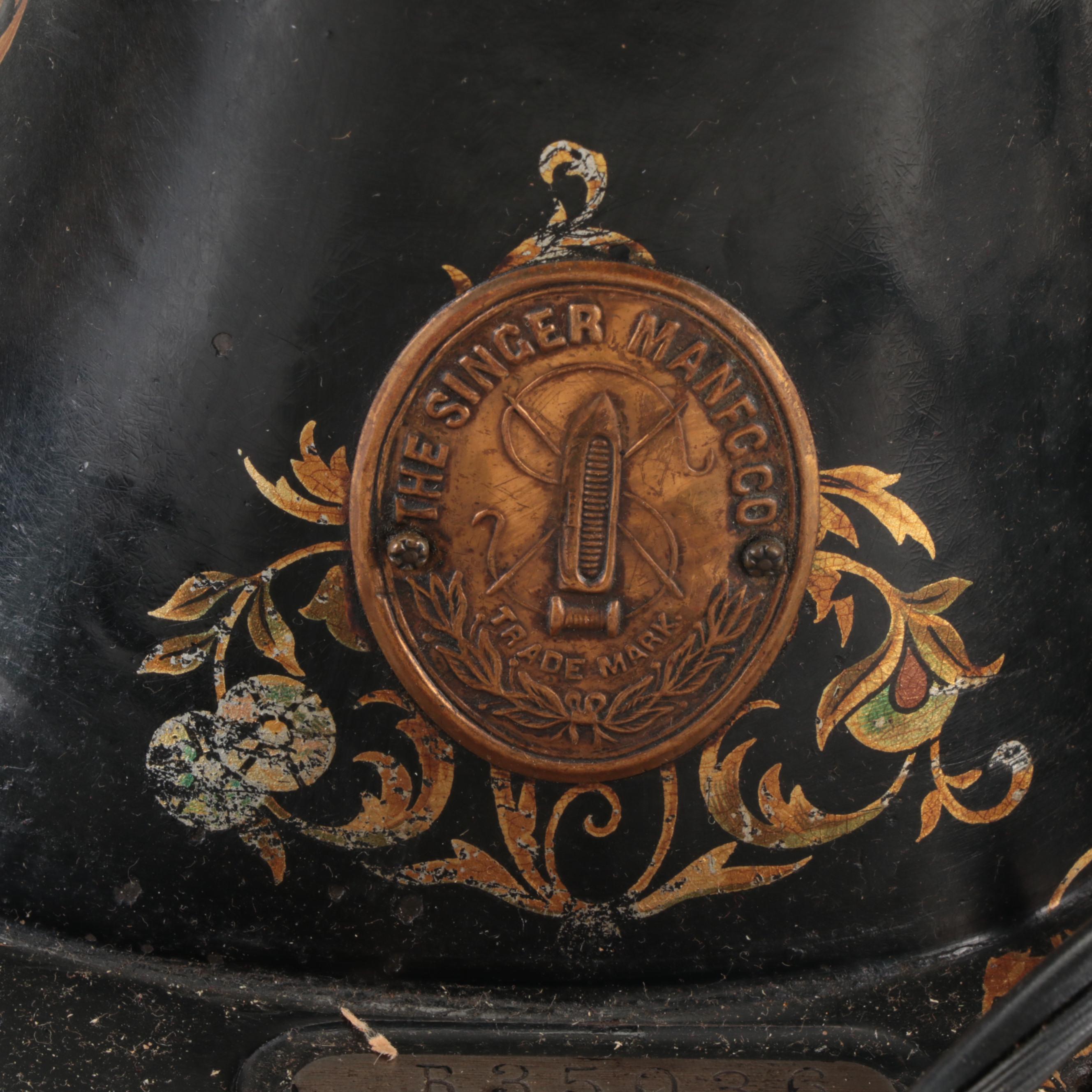 Singer Model 15 Electric Sewing Machine with Case, 1904