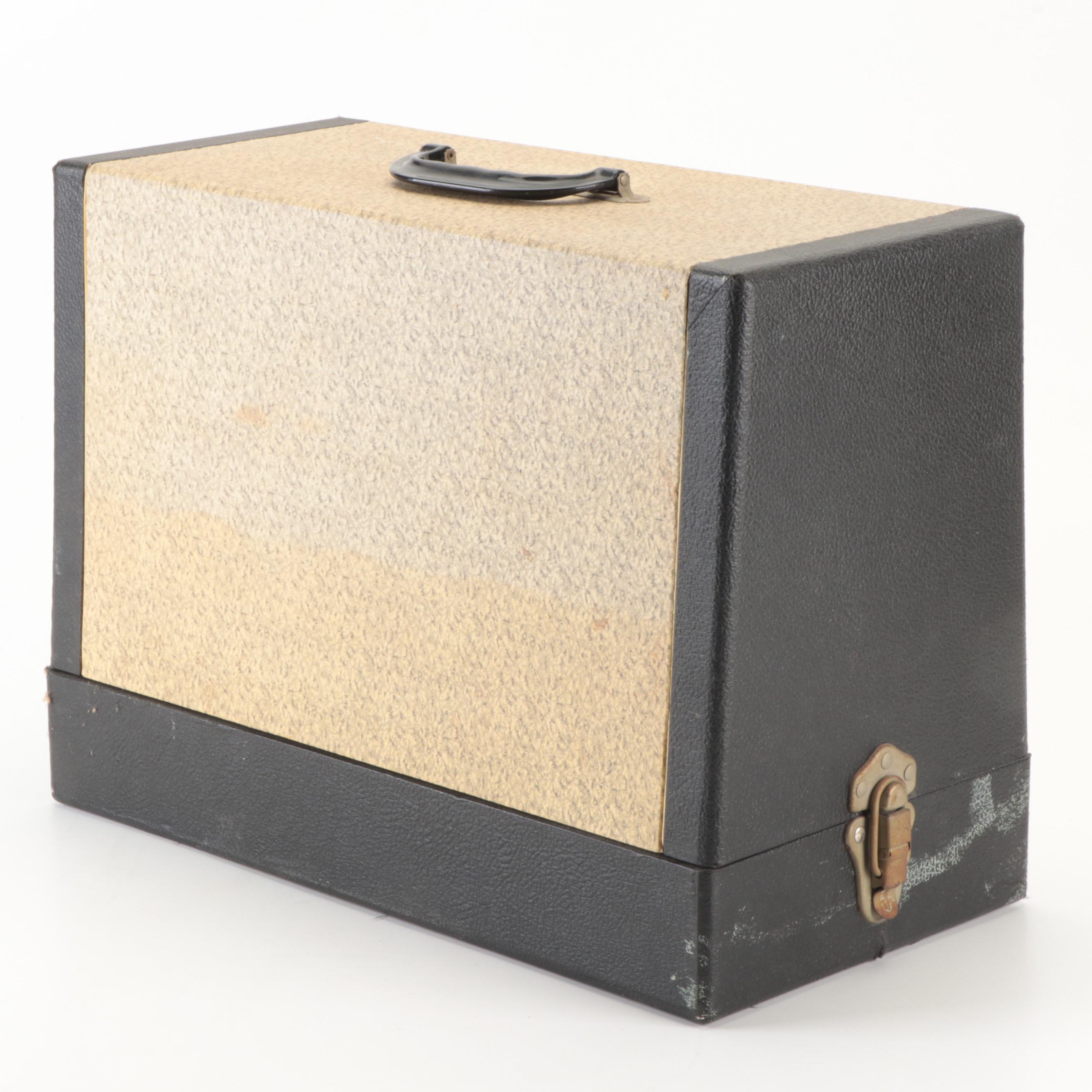 Singer Model 15 Electric Sewing Machine with Case, 1904