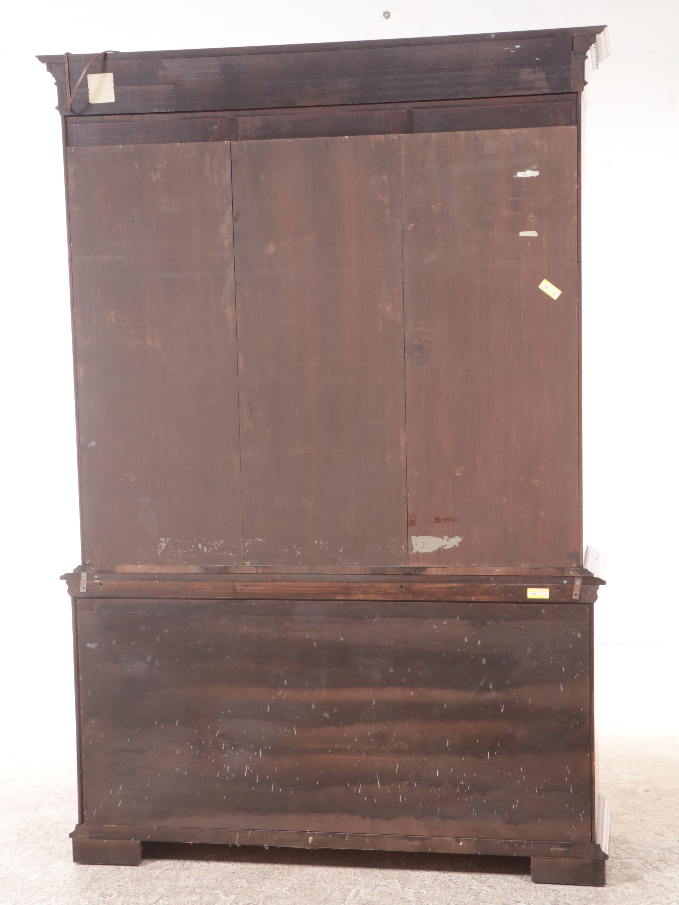 Harden Furniture Federal Style Cherrywood China Cabinet, Late 20th Century