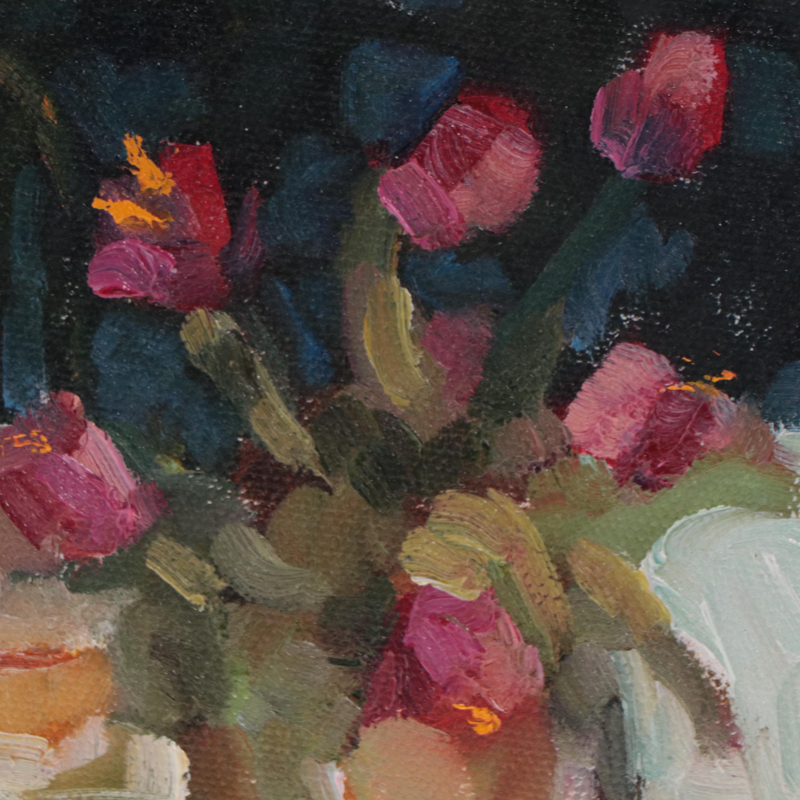 Sally Rosenbaum Still Life Oil Painting, 21st Century