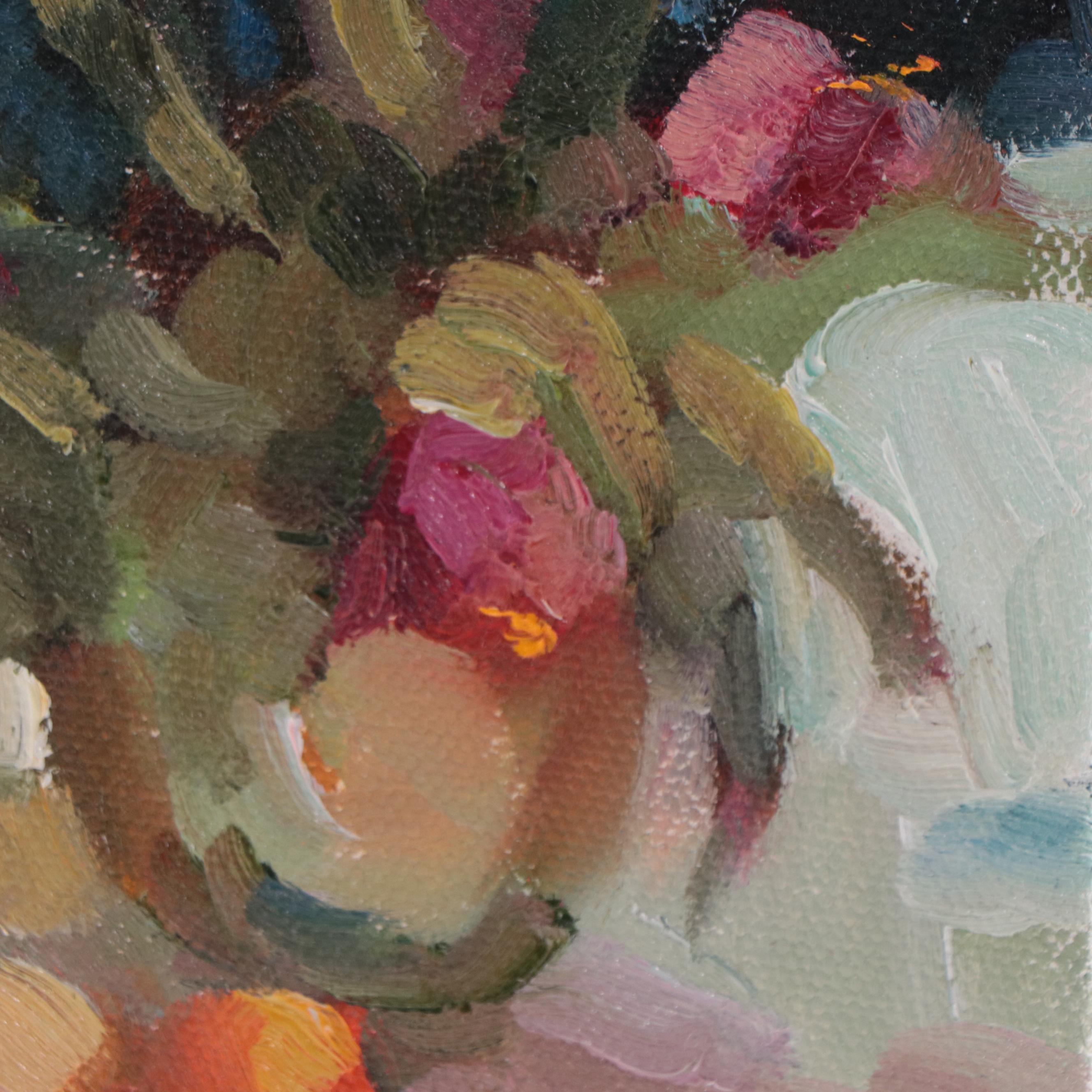 Sally Rosenbaum Still Life Oil Painting, 21st Century