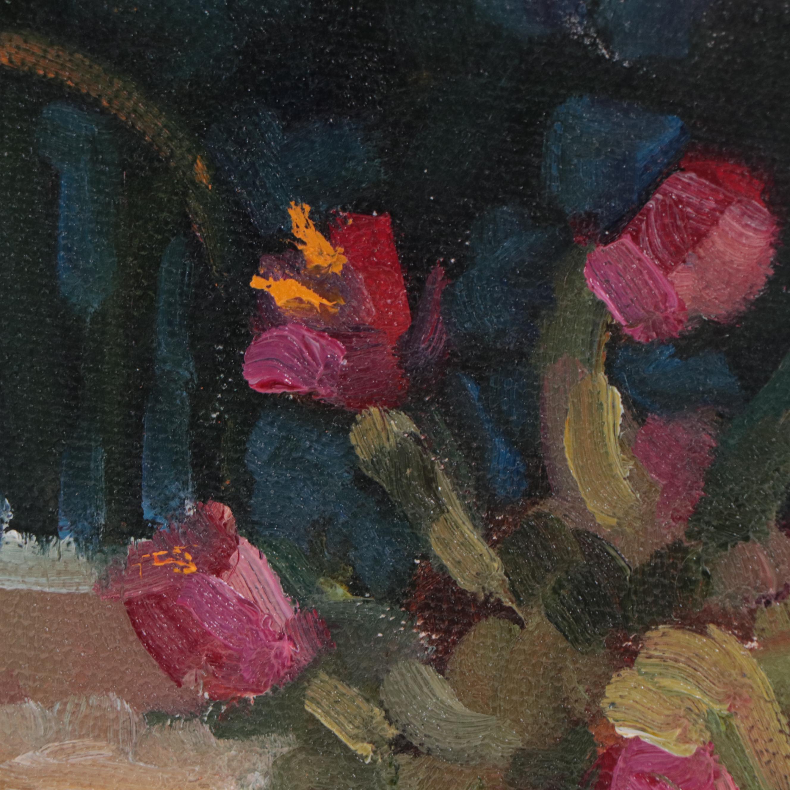 Sally Rosenbaum Still Life Oil Painting, 21st Century