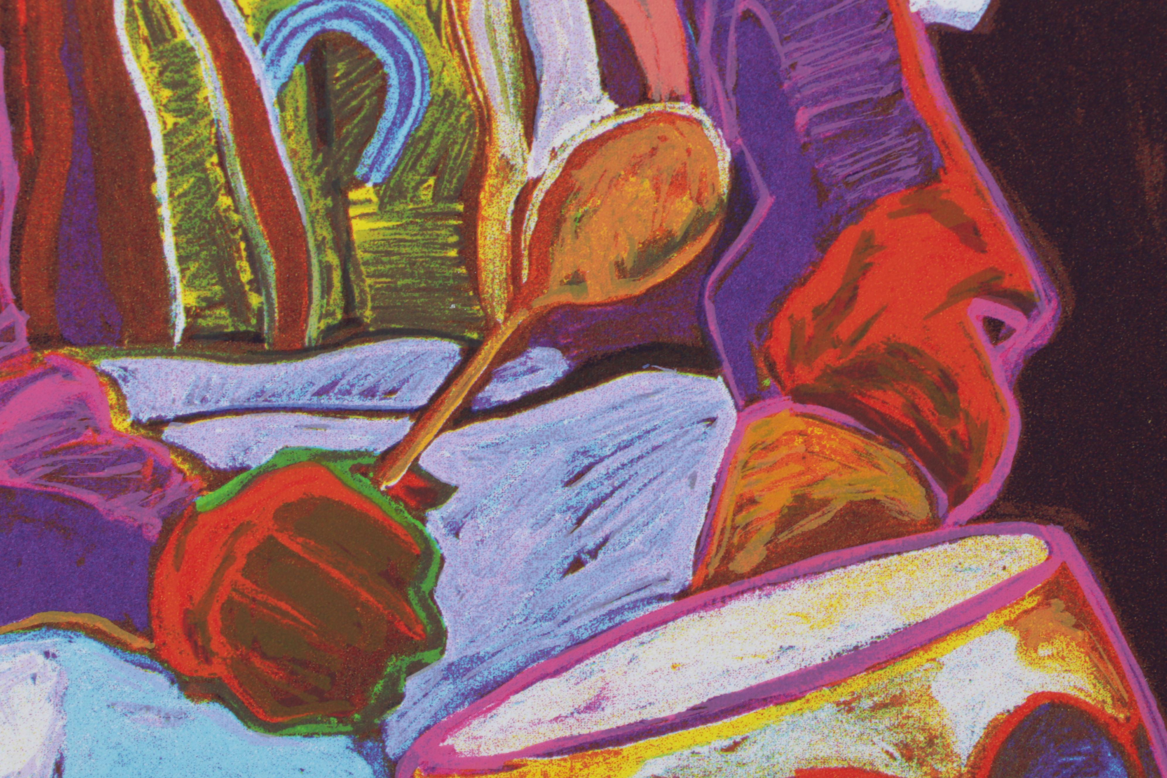 John Nieto Serigraph "Anton Chico Church," 1996