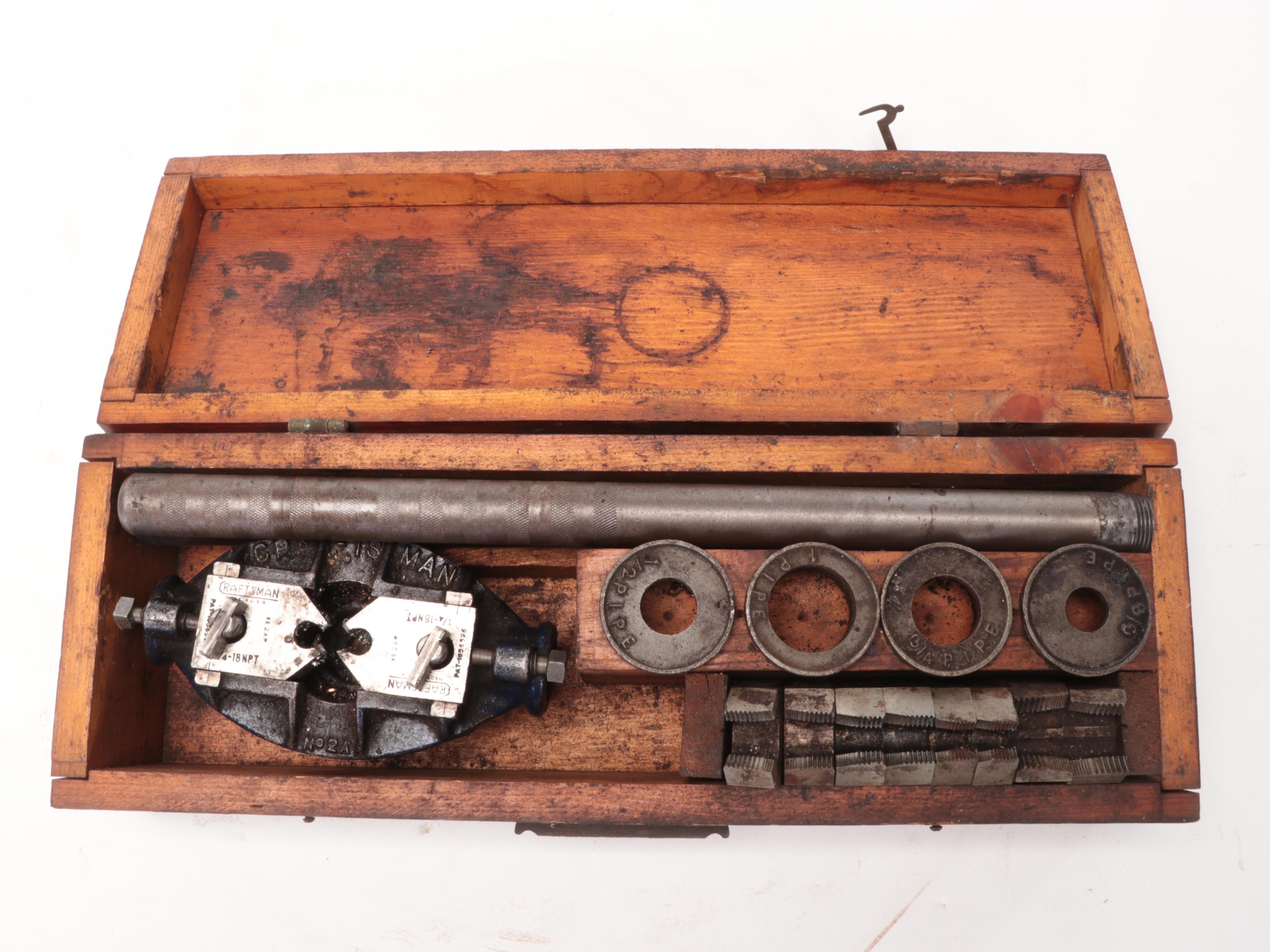 Craftsman No. 2A Pipe Threader Kit With Dies