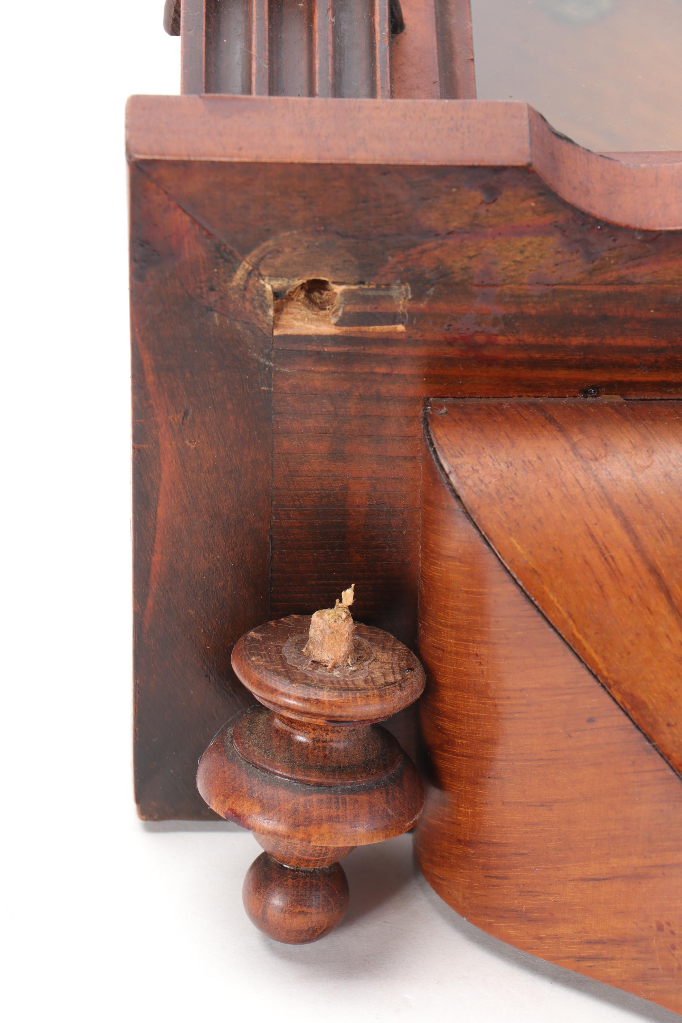 Gustav Becker Clock Co. Wooden Antique Regulator Wall Clock