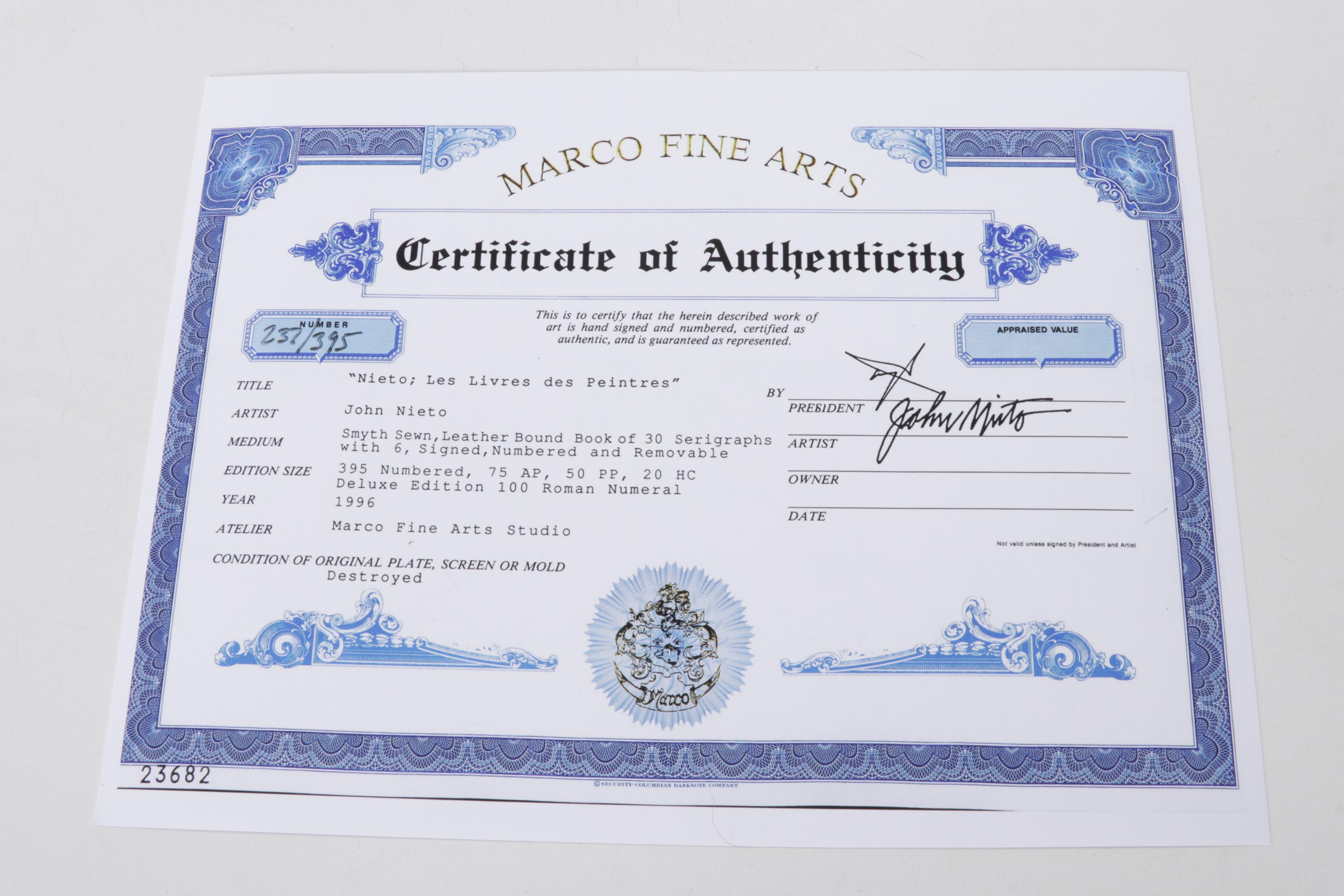 John Nieto Serigraph "God's Dog," 1996