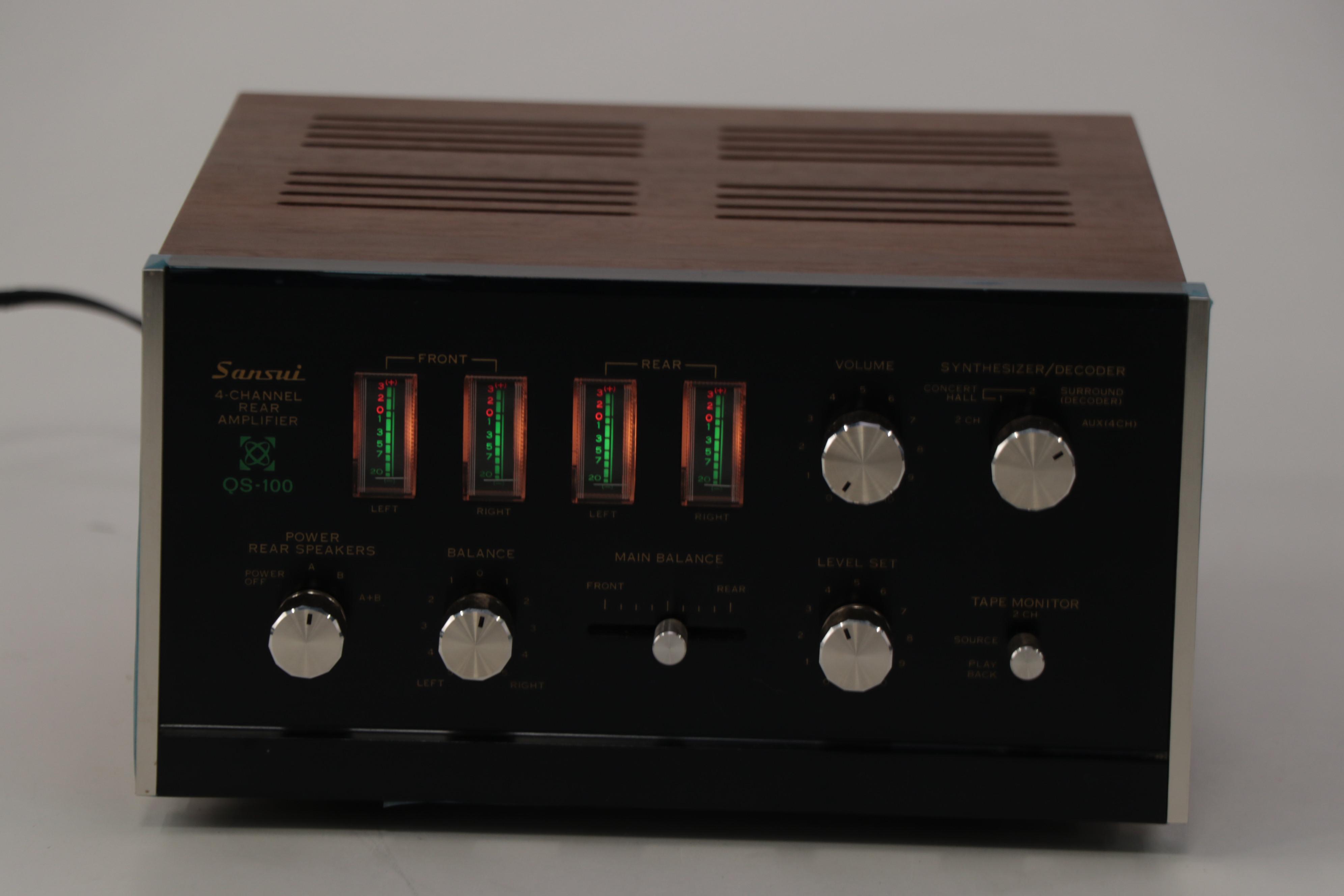 Sansui 4-Channel Amplifier With Pioneer Graphic Equalizer
