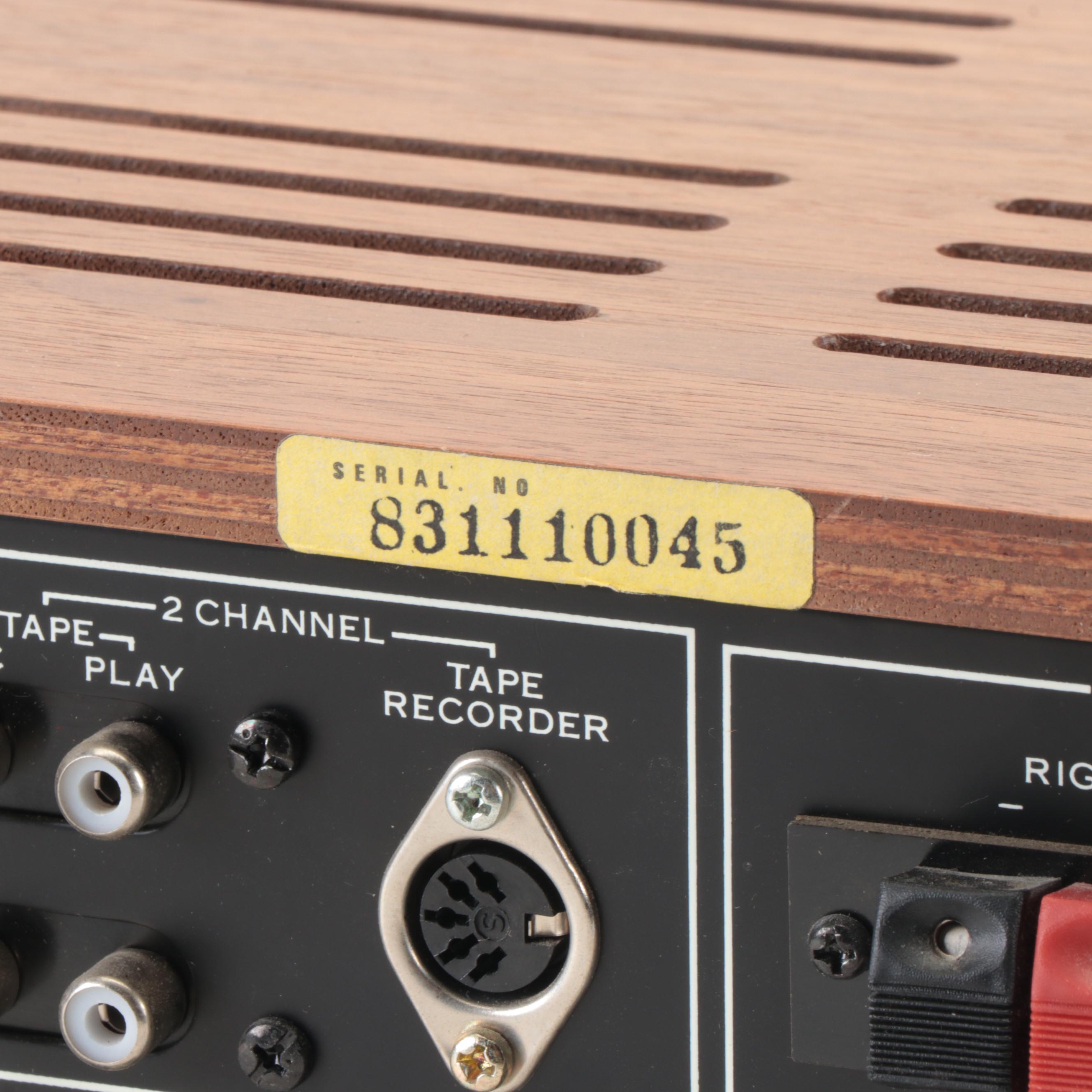 Sansui 4-Channel Amplifier With Pioneer Graphic Equalizer