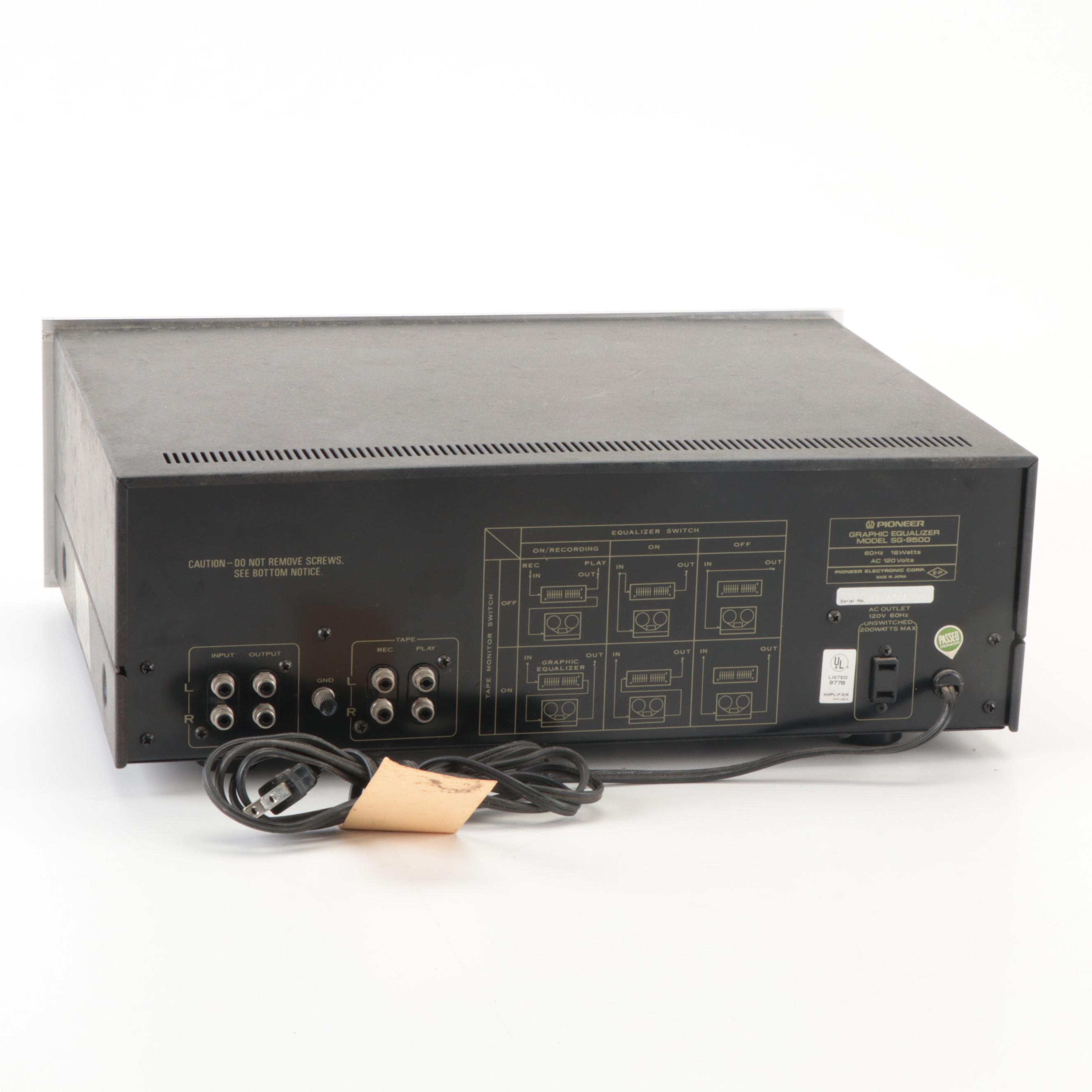 Sansui 4-Channel Amplifier With Pioneer Graphic Equalizer