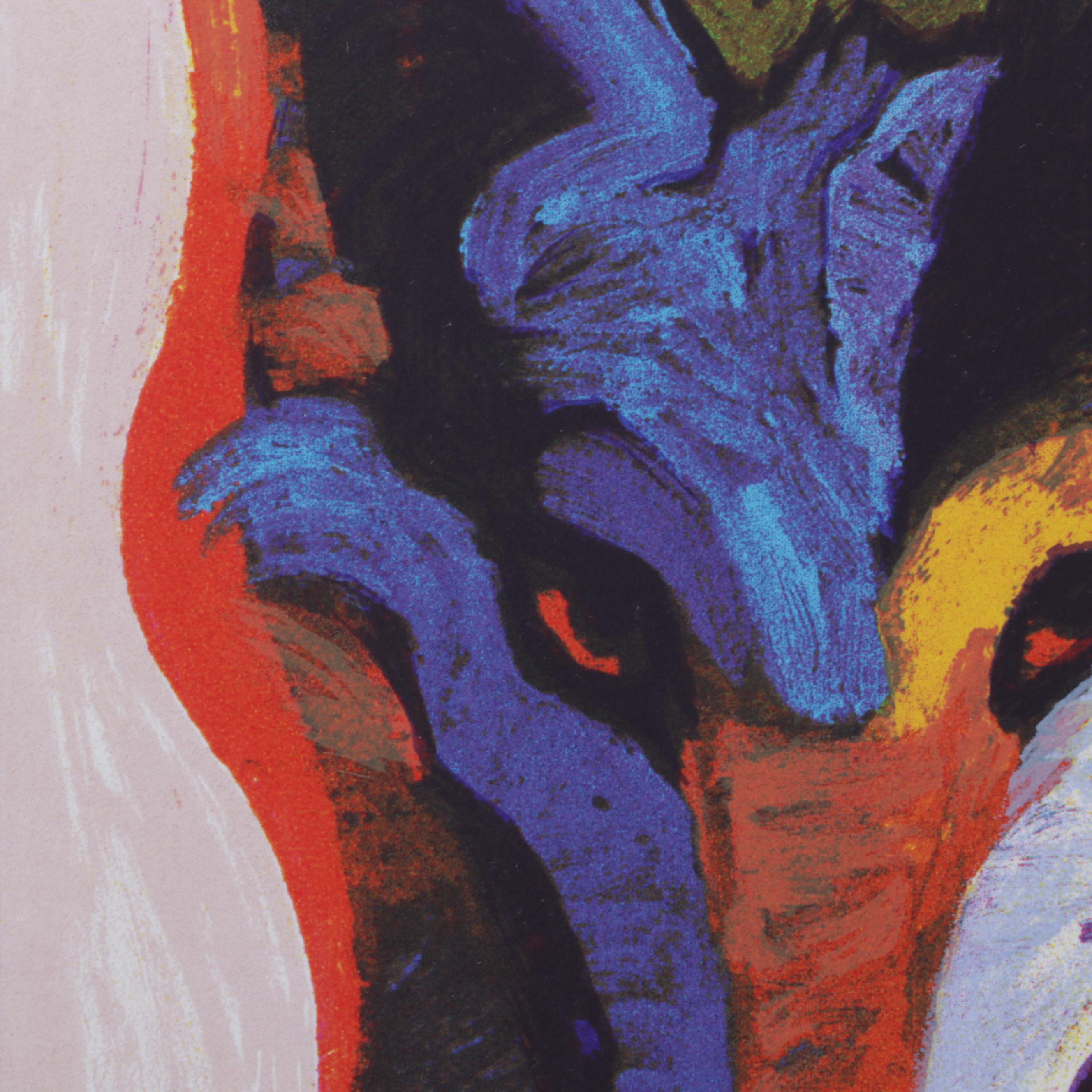 John Nieto Serigraph of Wolf, 1996