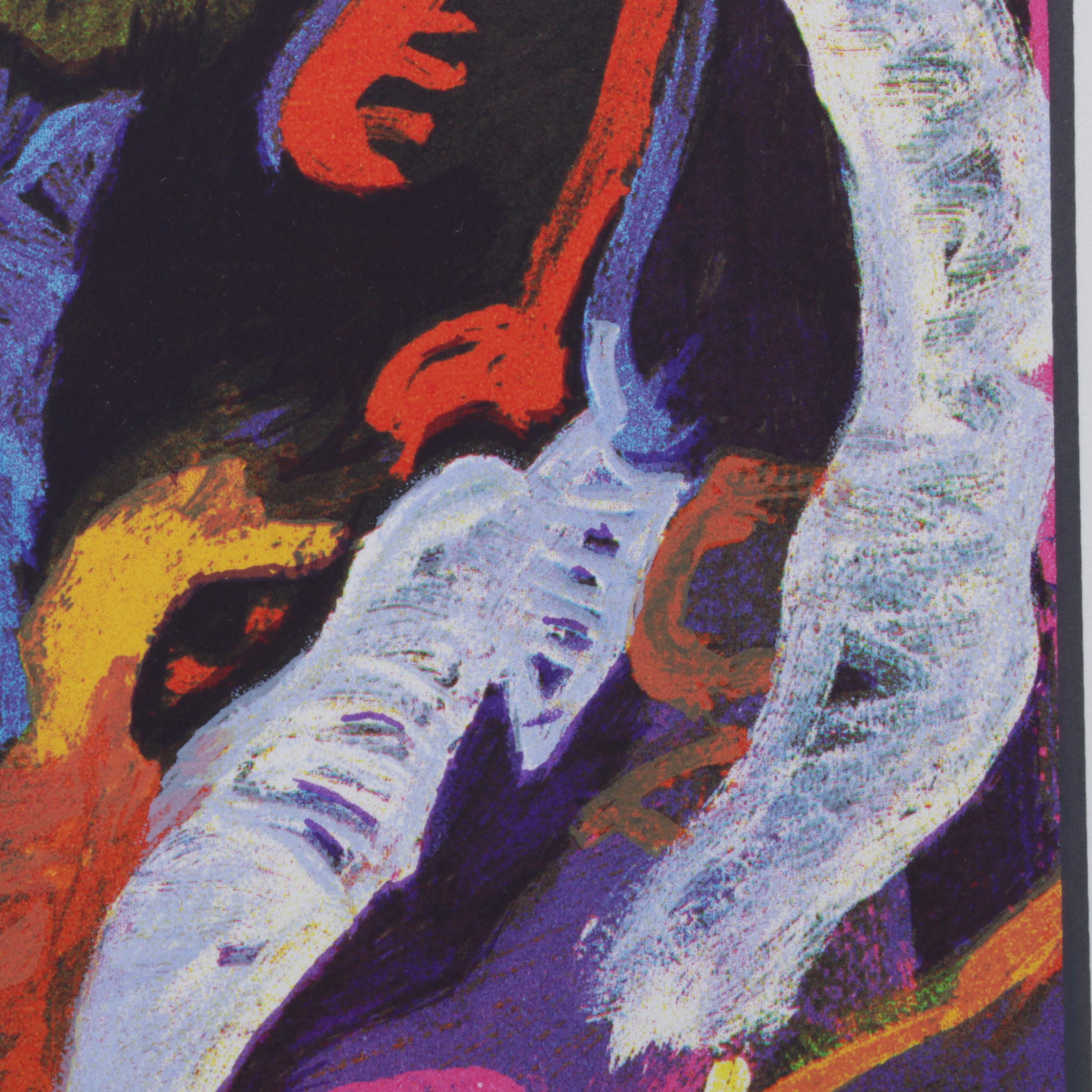 John Nieto Serigraph of Wolf, 1996