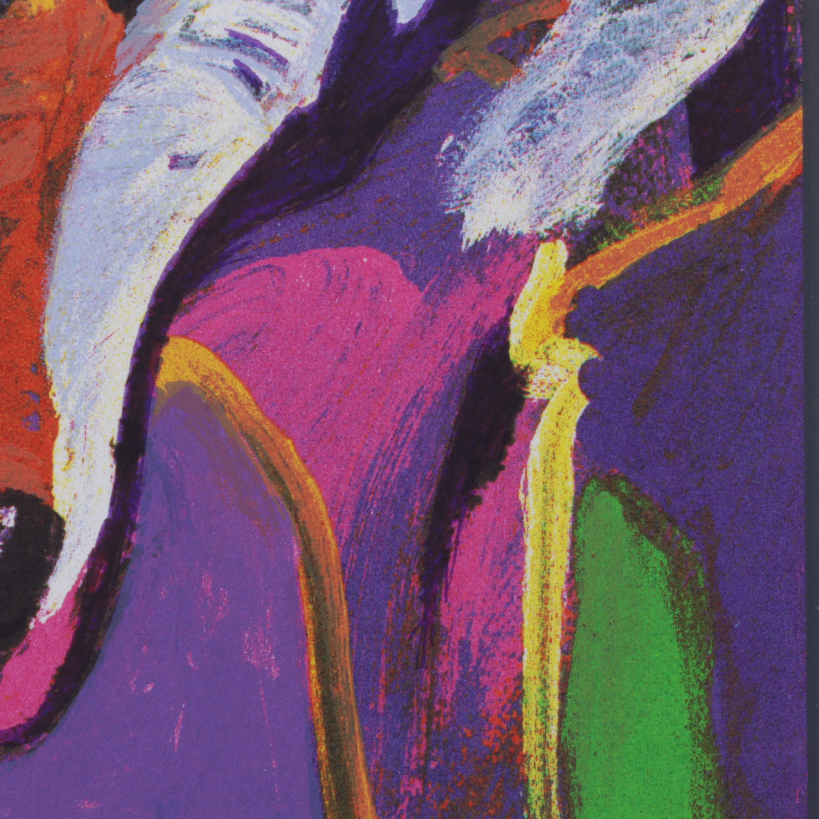 John Nieto Serigraph of Wolf, 1996