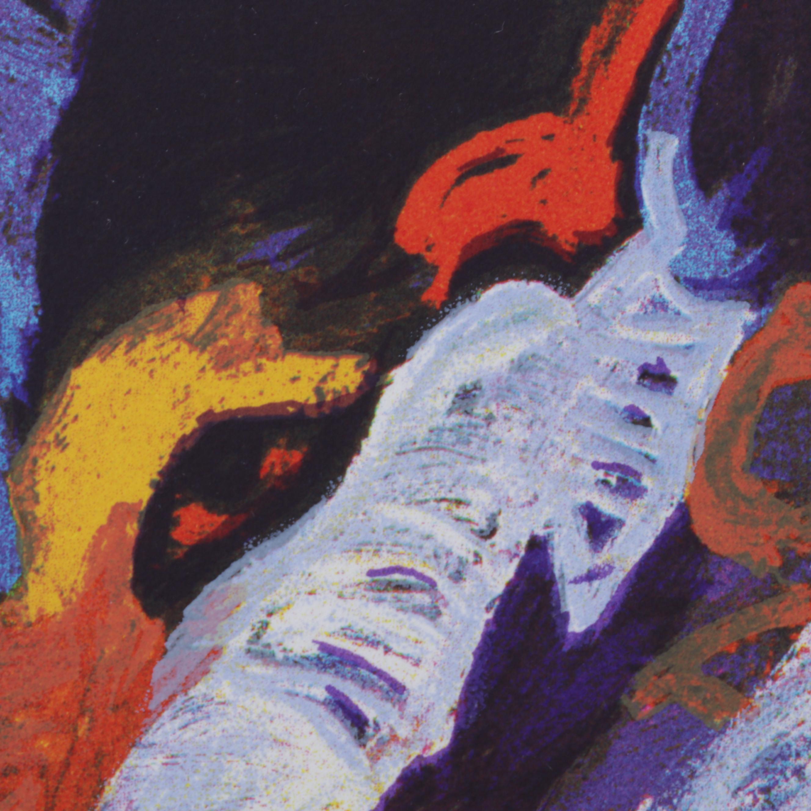 John Nieto Serigraph of Wolf, 1996