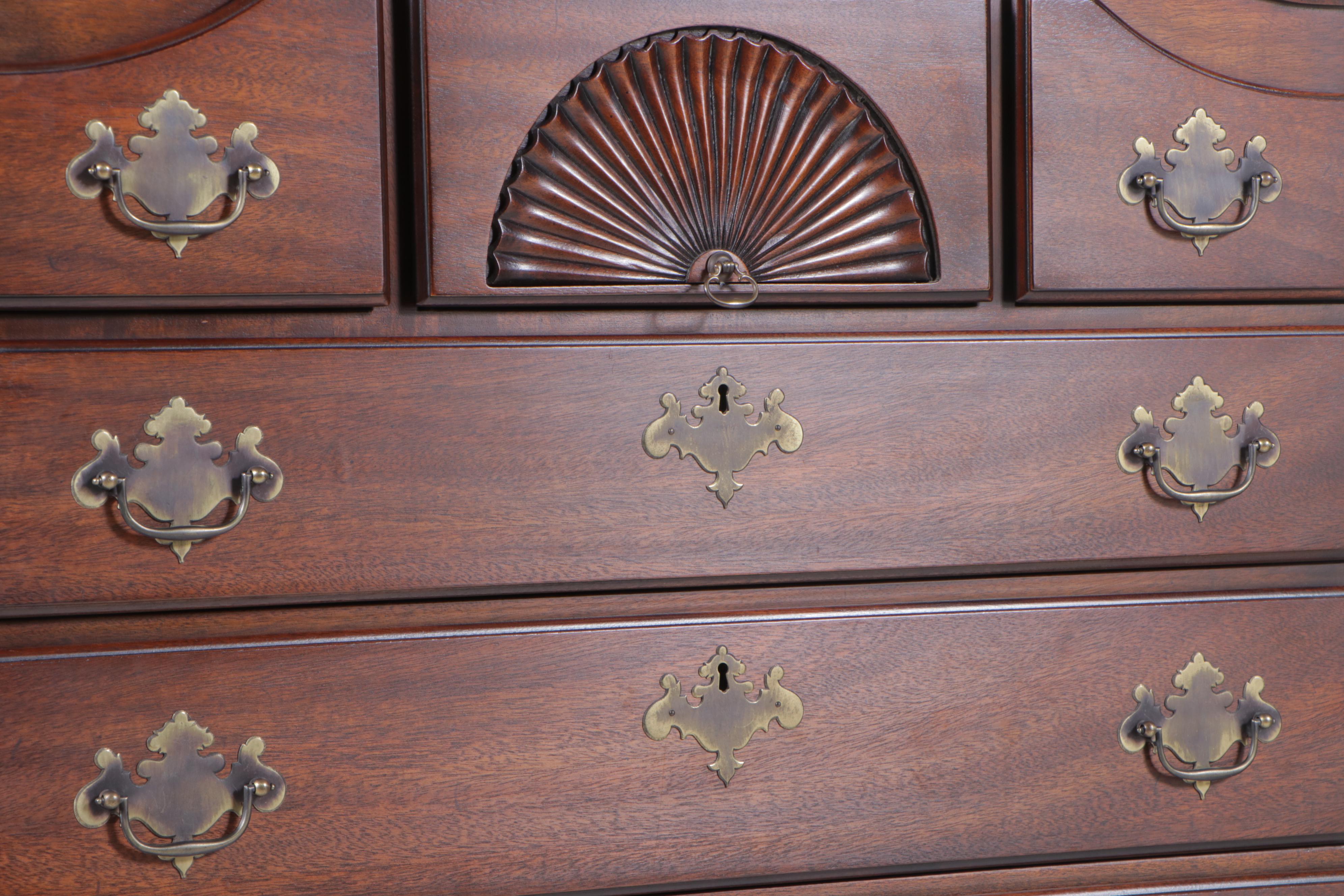 Kindel Furniture Queen Anne Style Mahogany Highboy