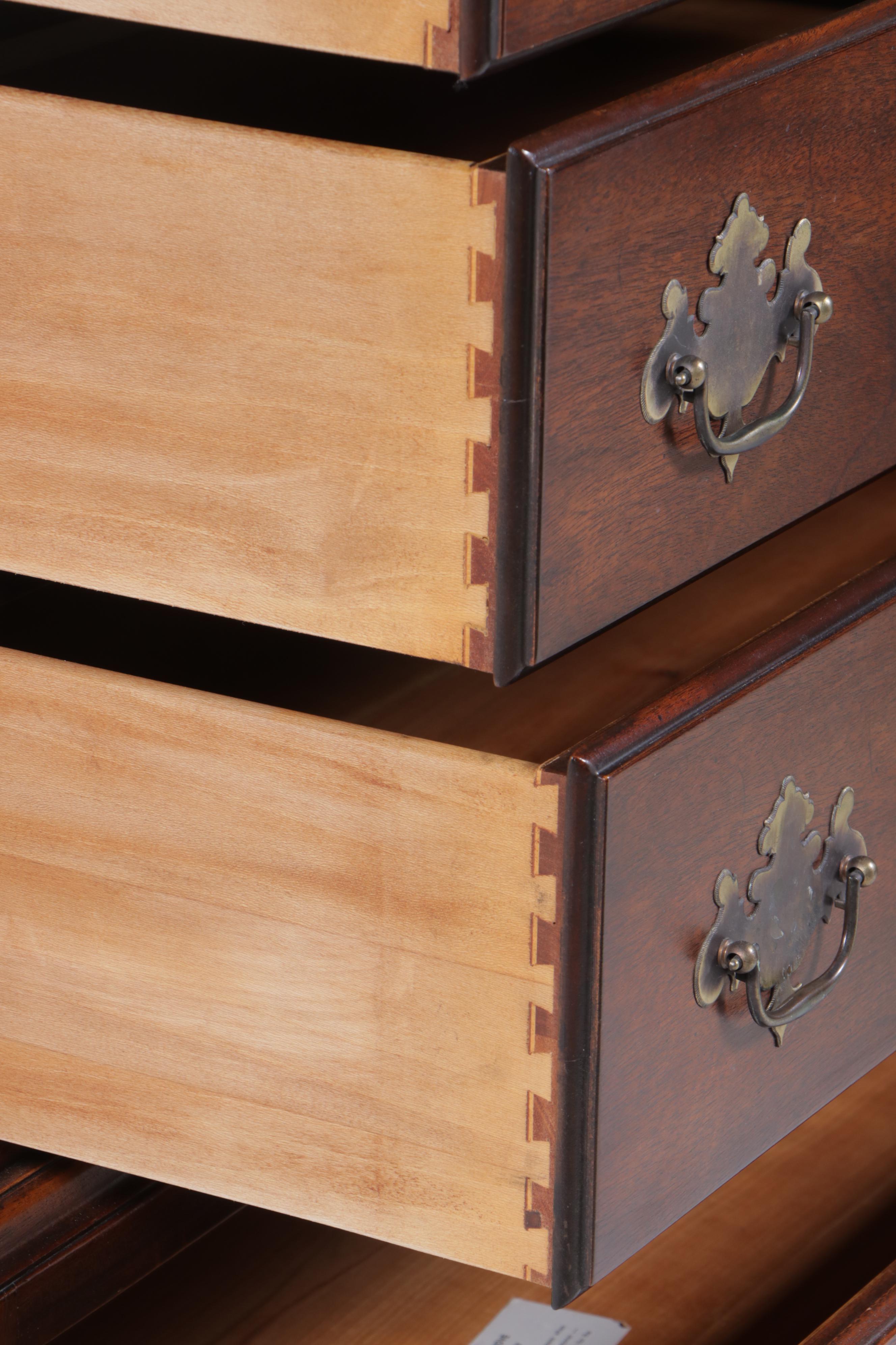 Kindel Furniture Queen Anne Style Mahogany Highboy