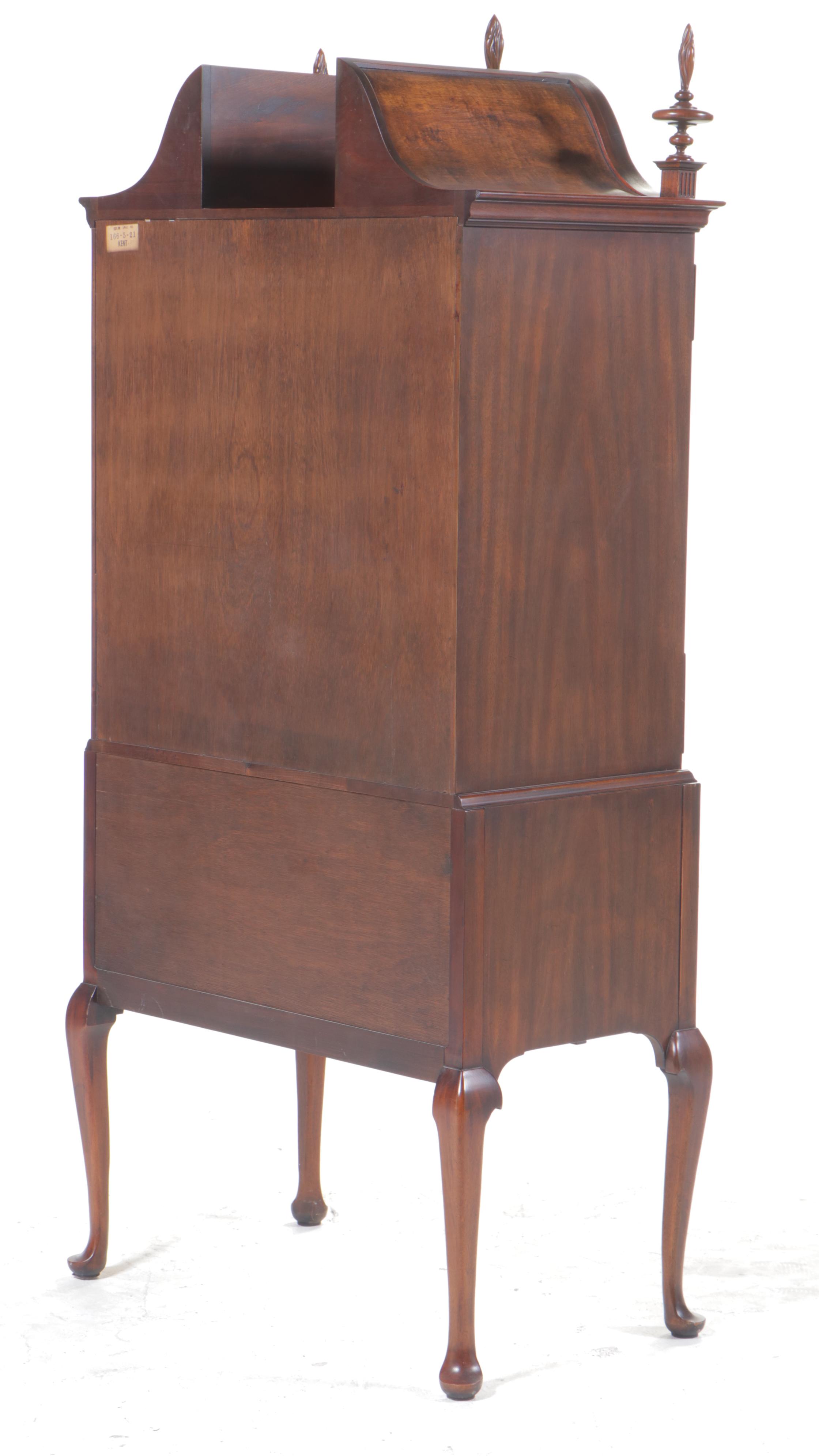Kindel Furniture Queen Anne Style Mahogany Highboy