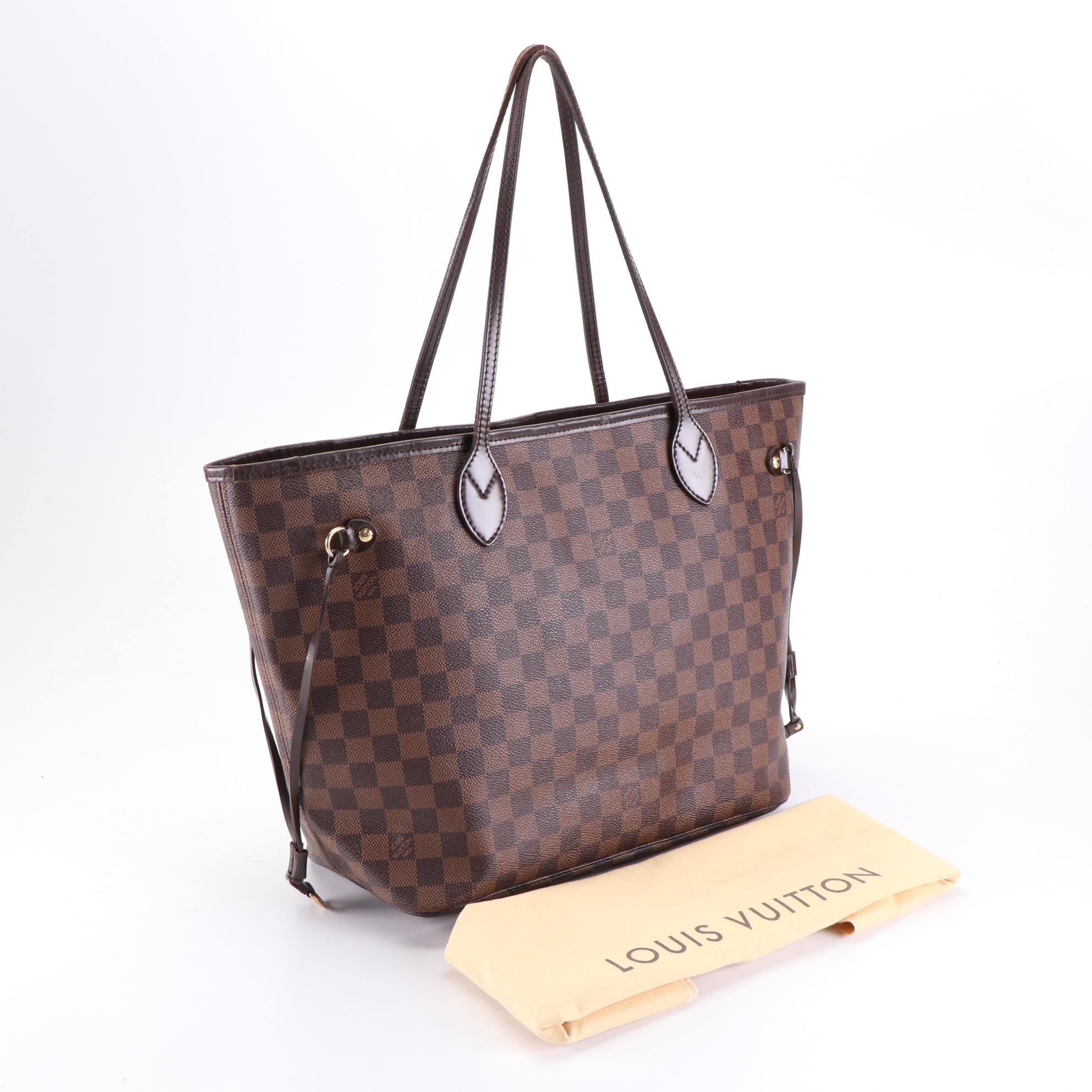 Louis Vuitton Neverfull MM in Damier Ebene Canvas and Leather
