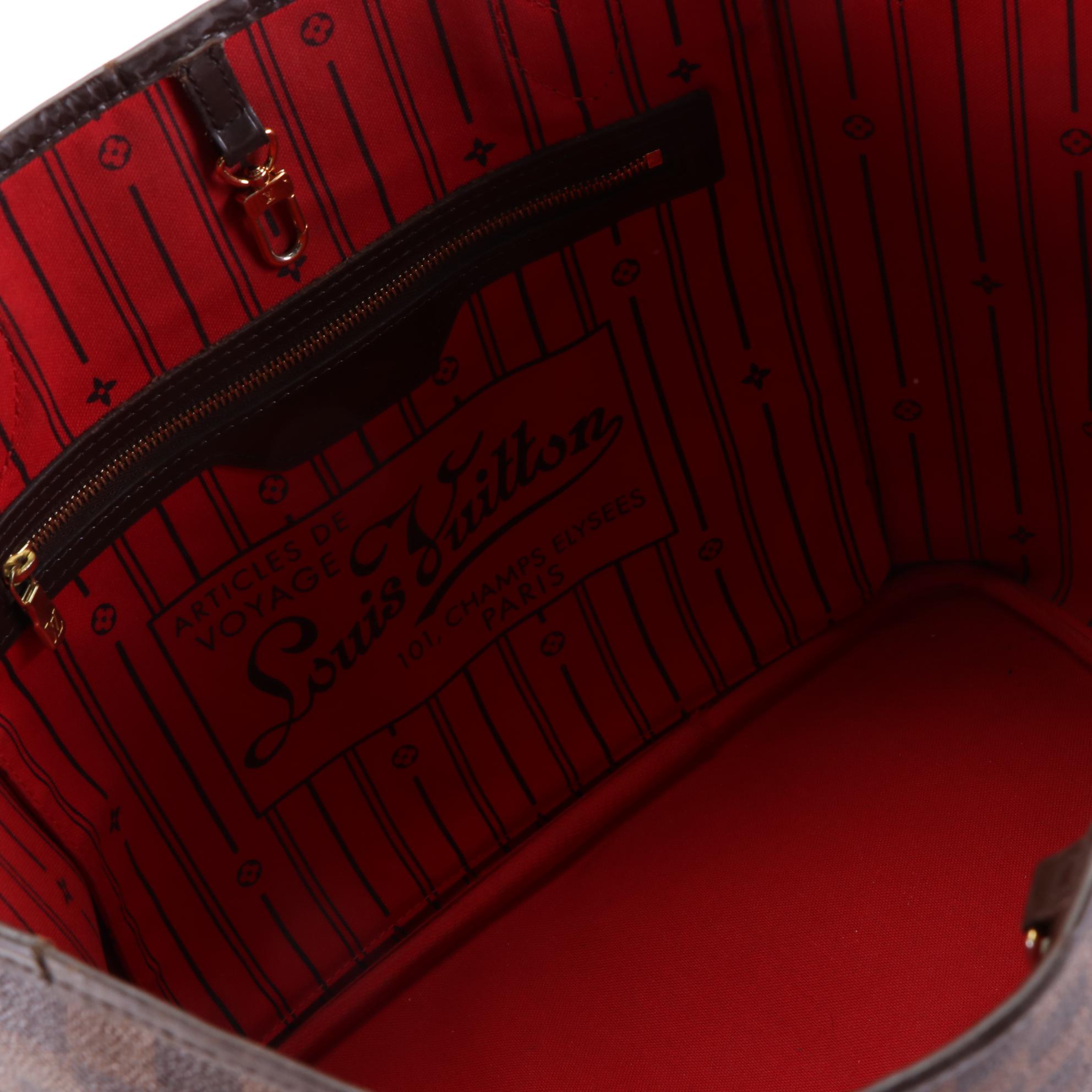 Louis Vuitton Neverfull MM in Damier Ebene Canvas and Leather