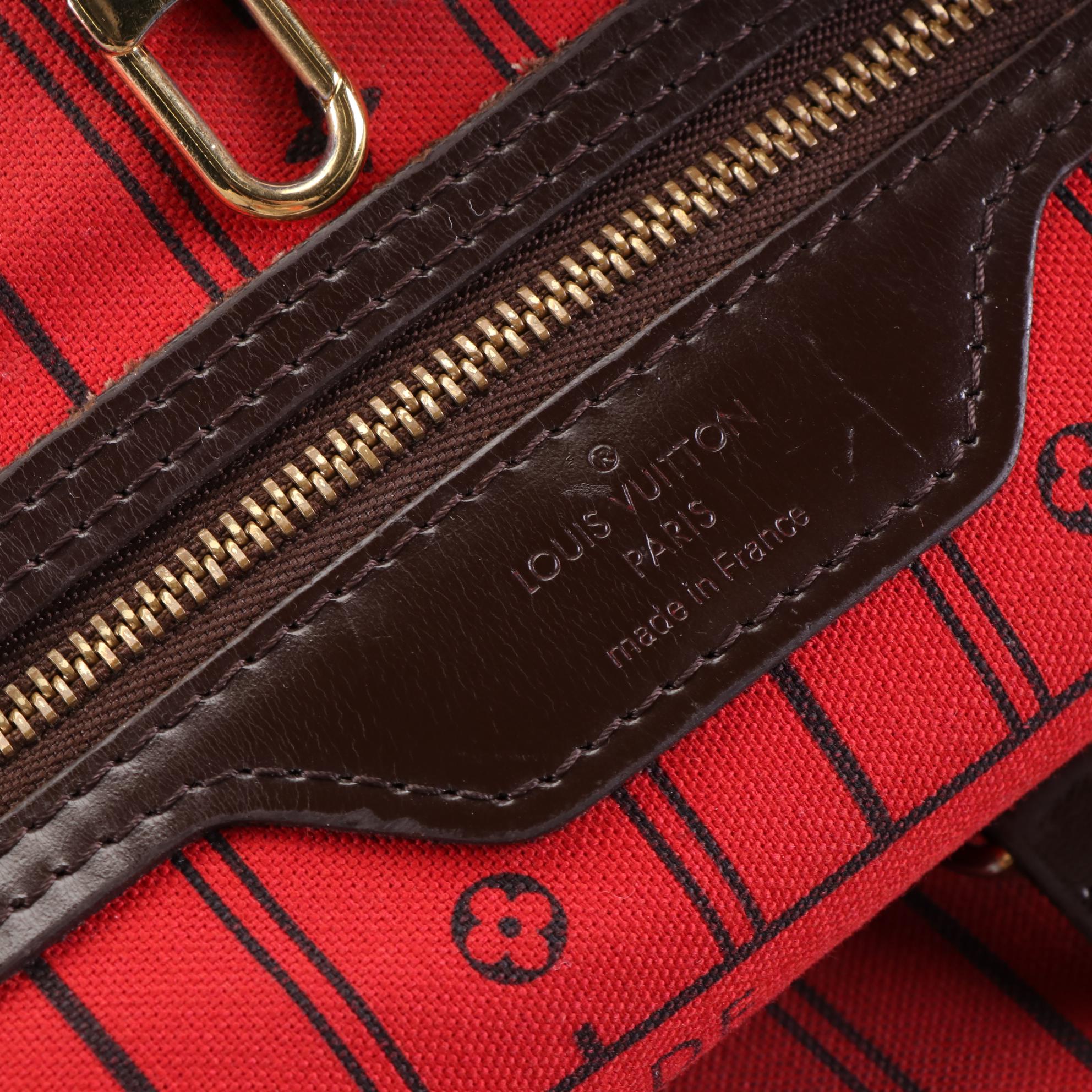 Louis Vuitton Neverfull MM in Damier Ebene Canvas and Leather