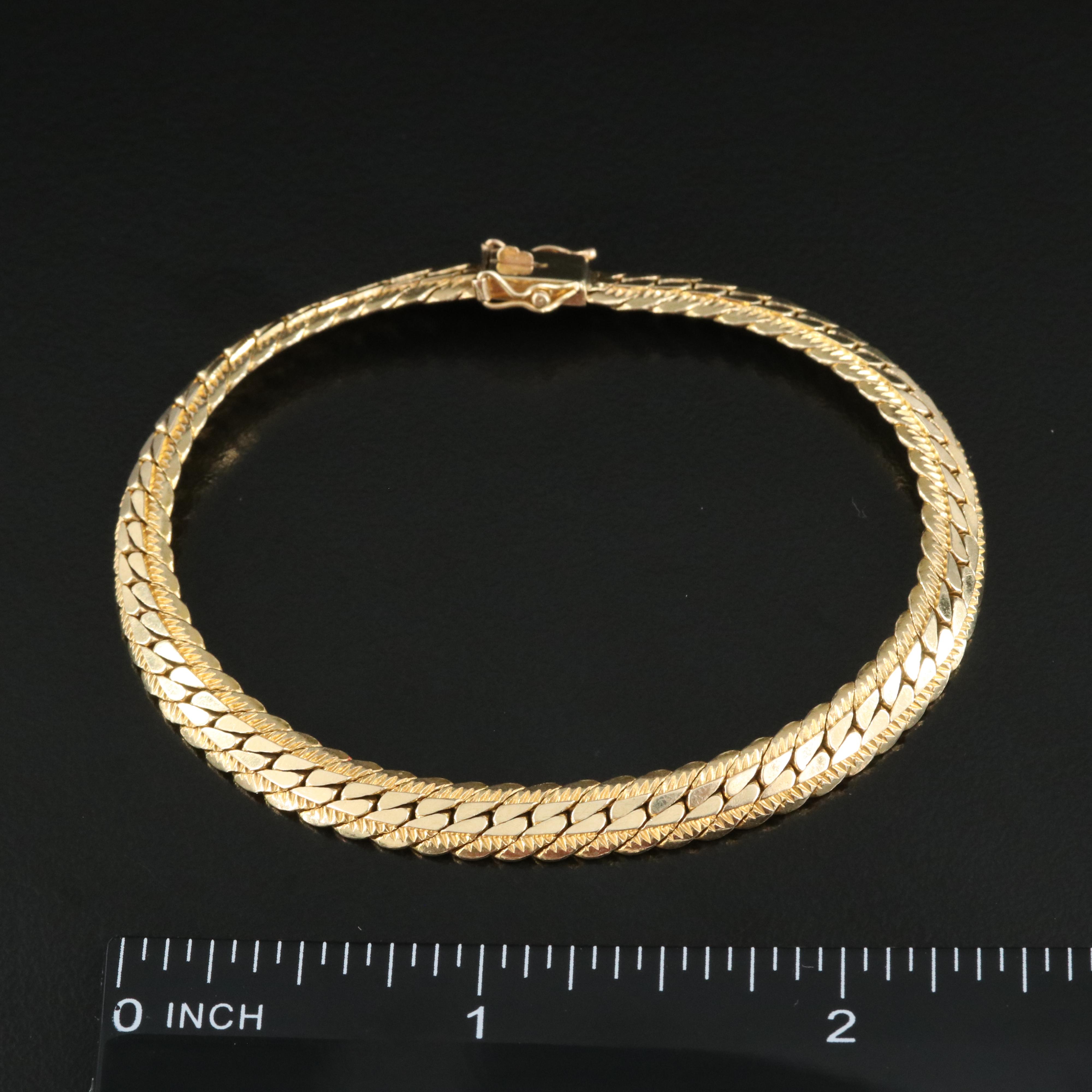 14K Curb Chain Bracelet