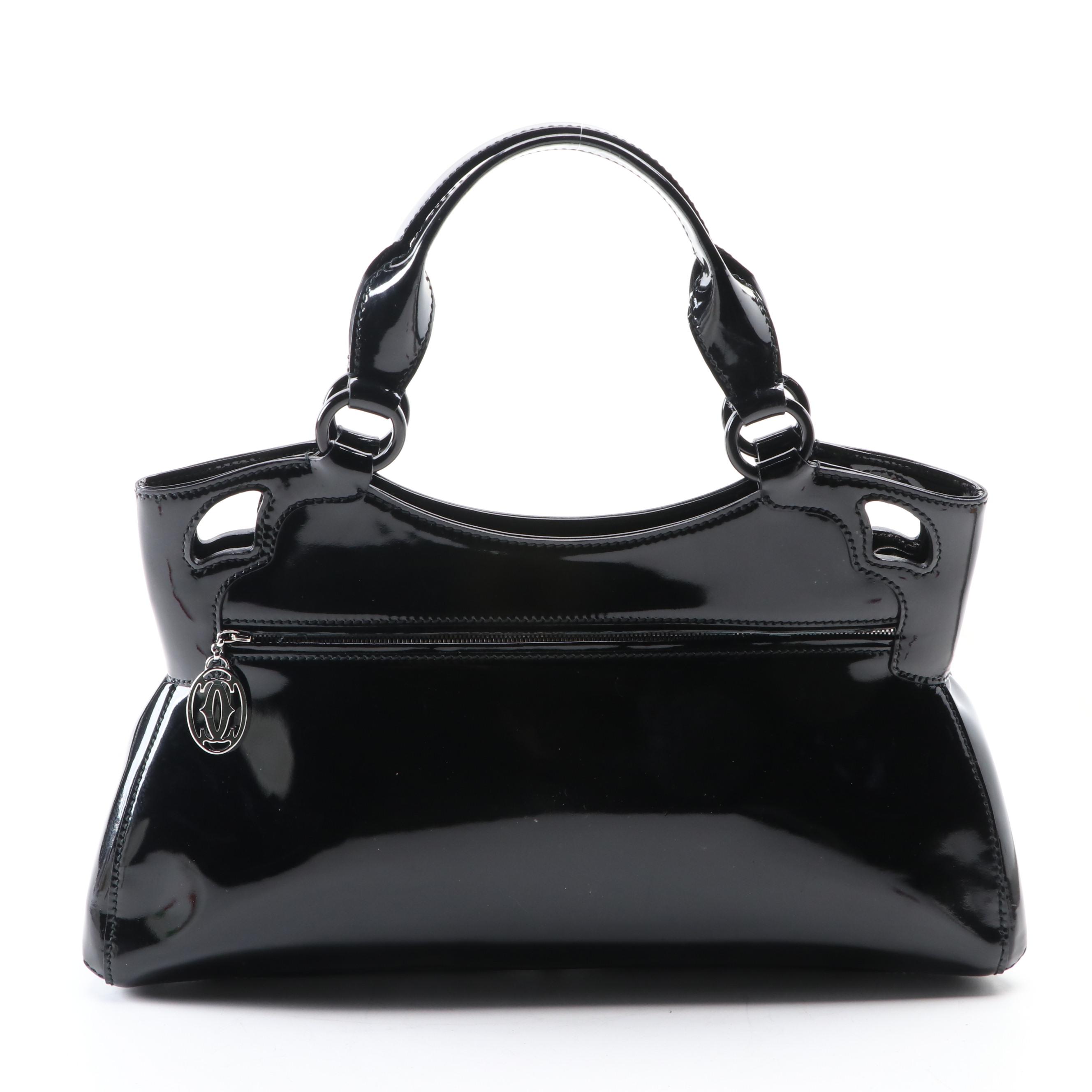 Cartier Marcello Patent Leather Handbag