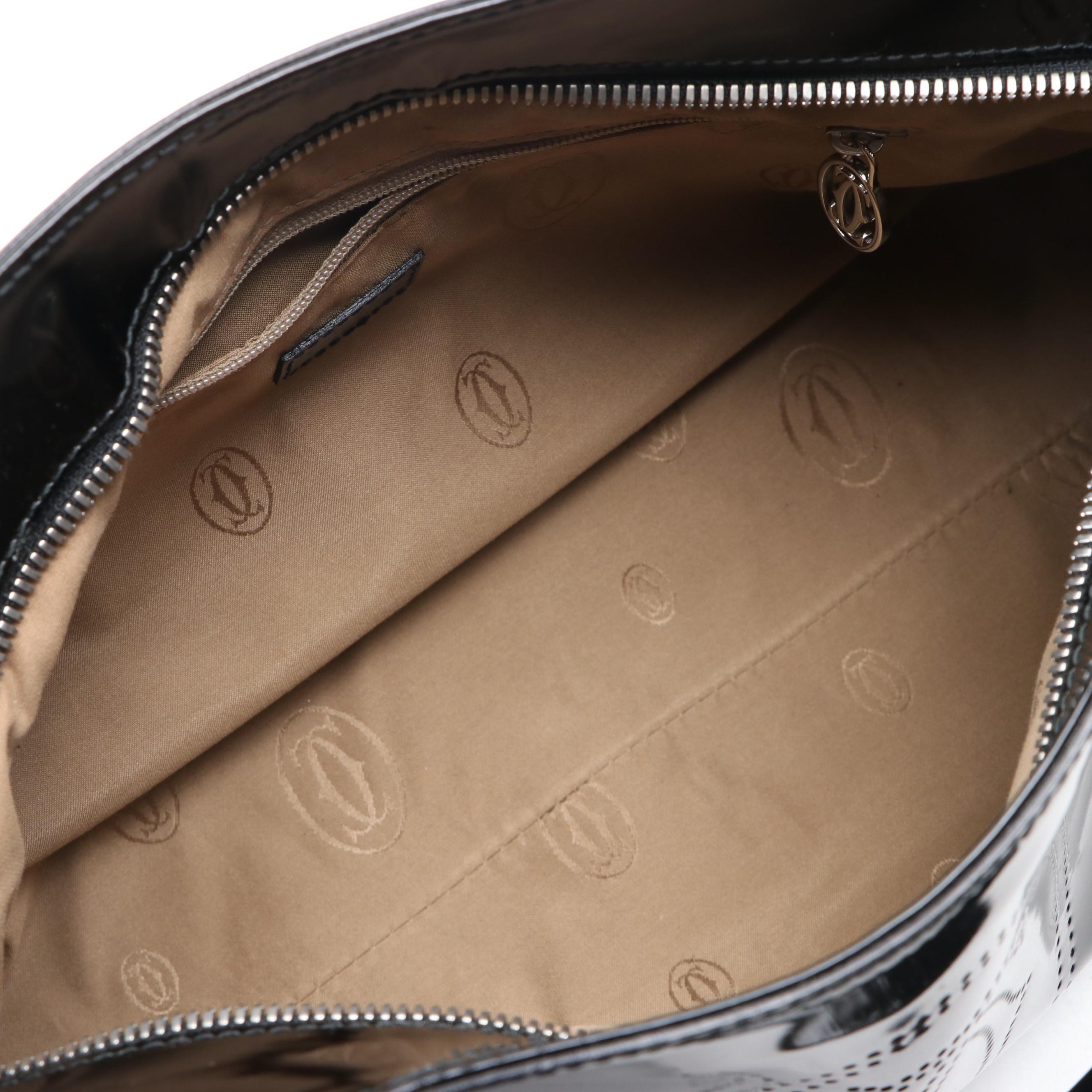 Cartier Marcello Patent Leather Handbag