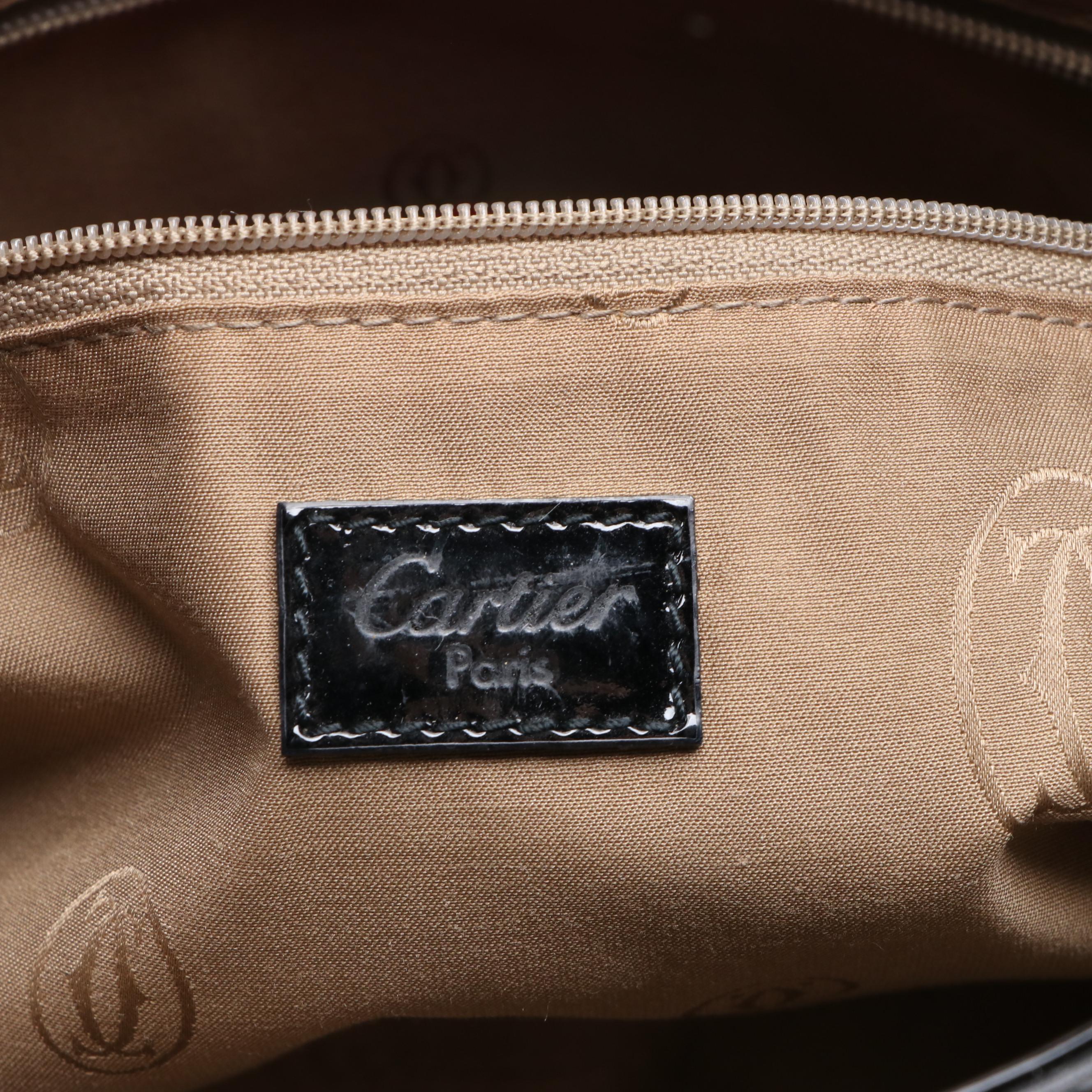 Cartier Marcello Patent Leather Handbag