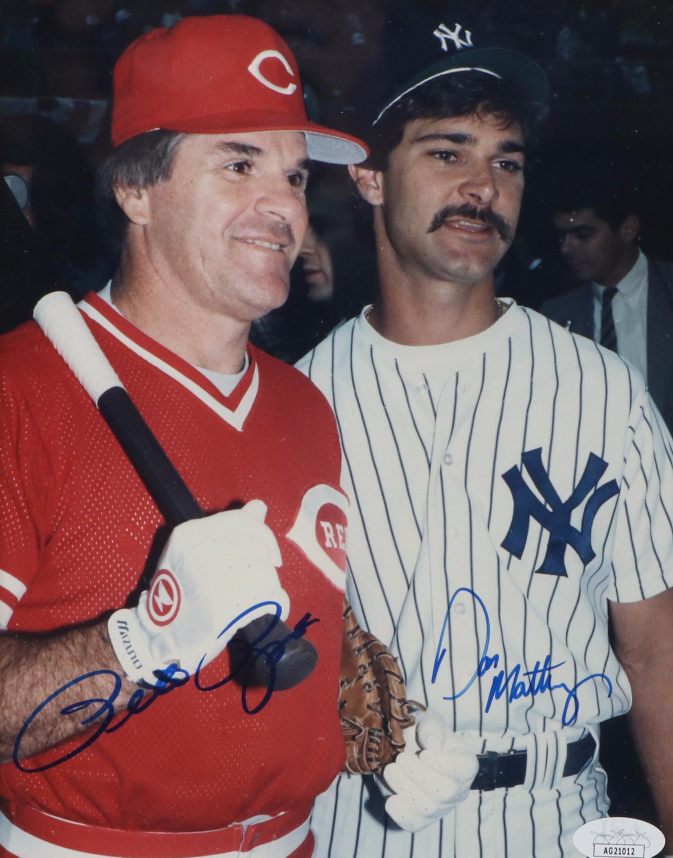 Pete Rose, Don Mattingly Signed Framed Giclée Print