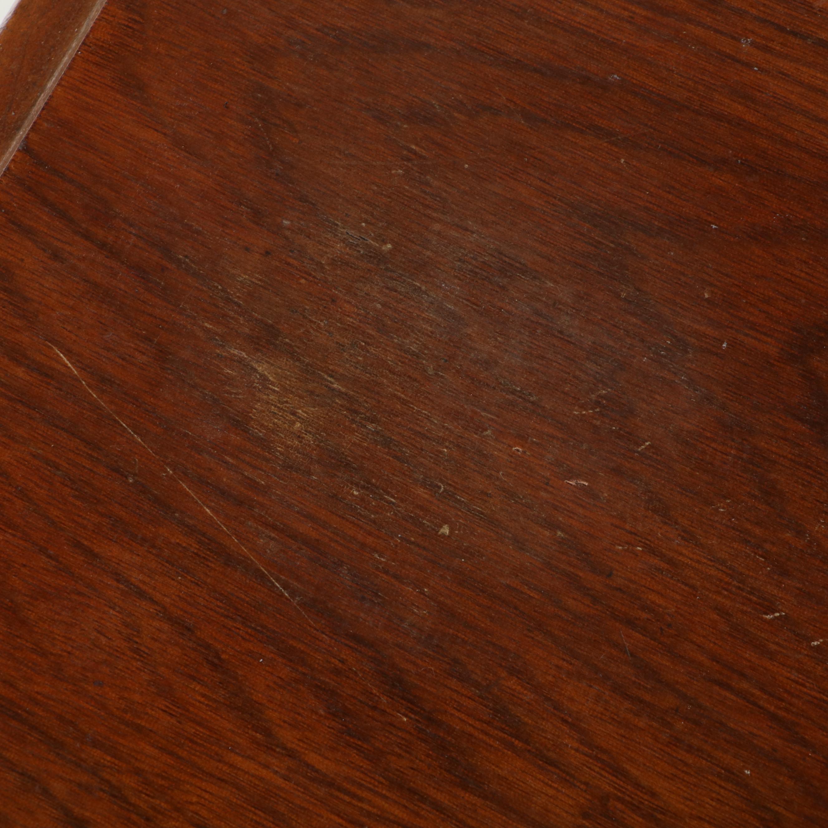 Victorian Walnut, Figured Walnut, and Poplar Three-Drawer Washstand