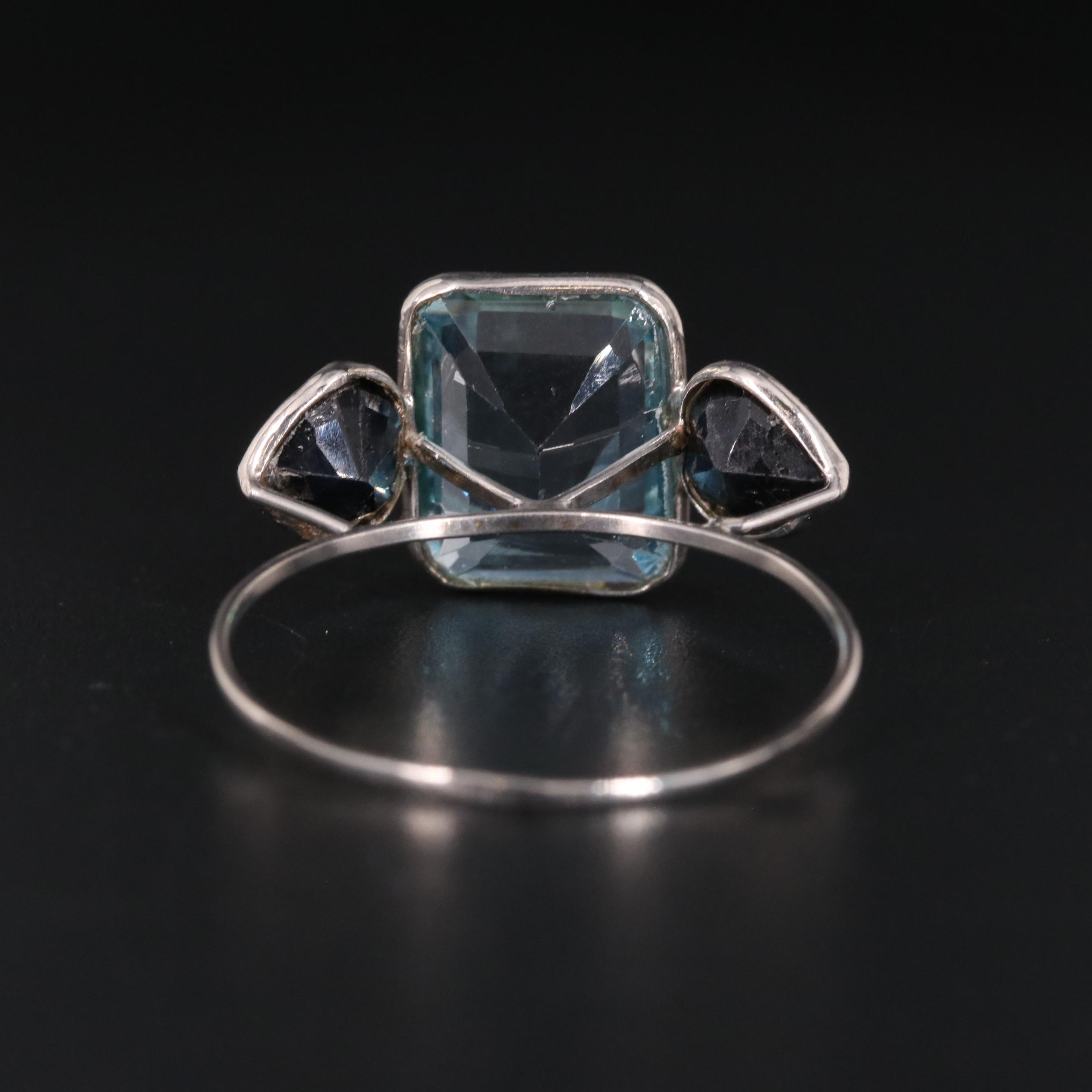 14K Topaz and Sapphire Ring