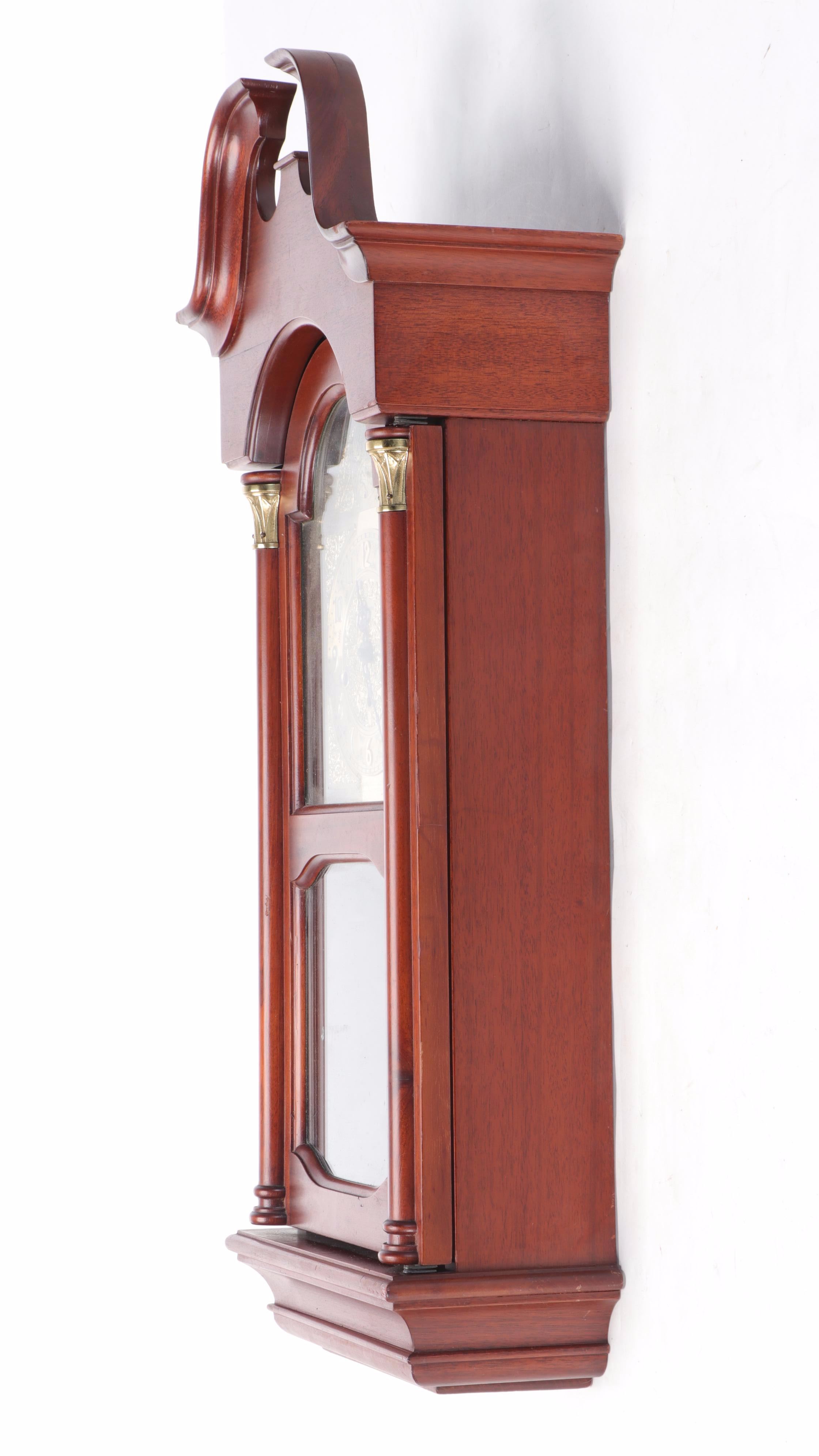 Baldwin Federal Style Brass-Mounted Mahogany Wall Clock