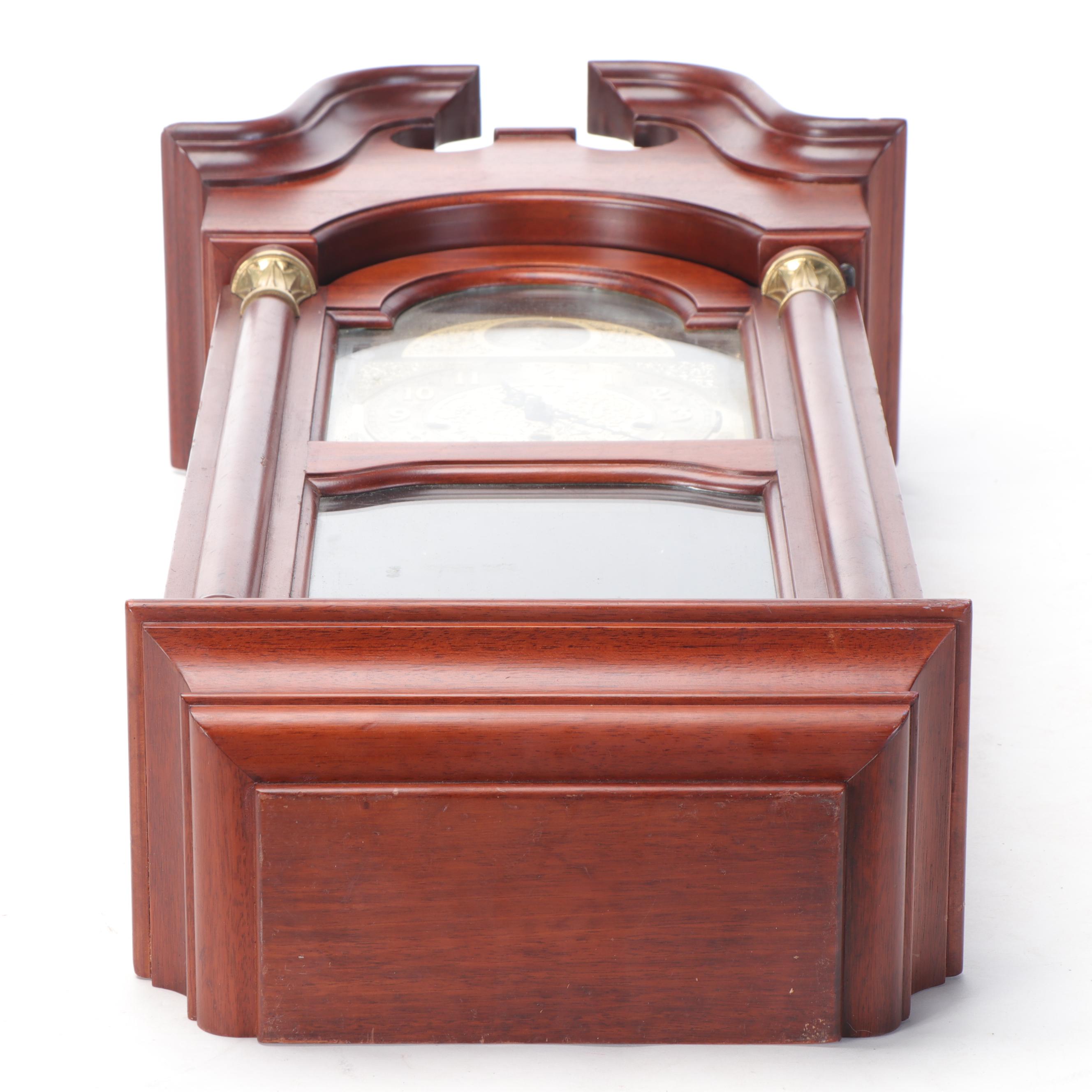 Baldwin Federal Style Brass-Mounted Mahogany Wall Clock