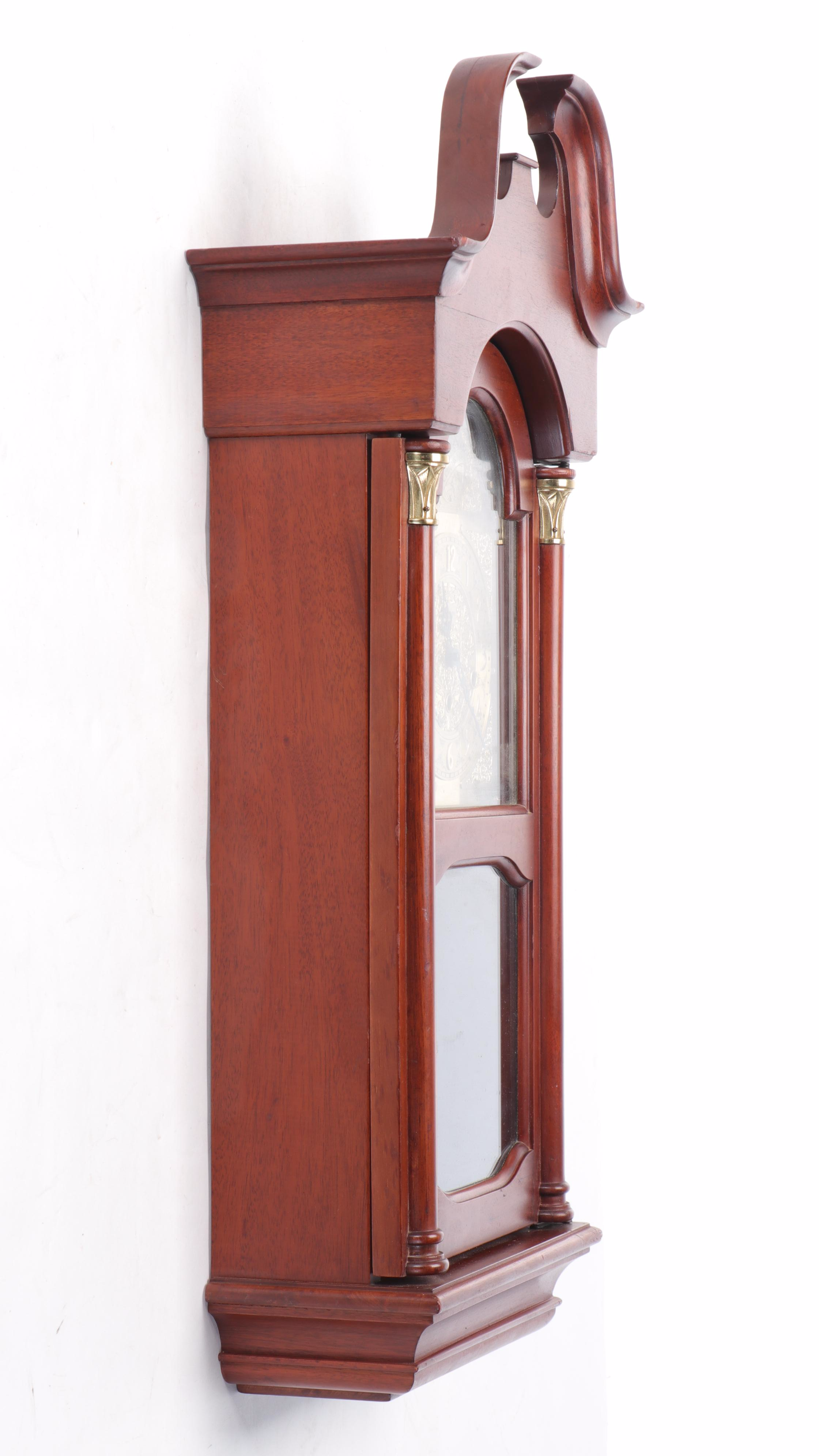 Baldwin Federal Style Brass-Mounted Mahogany Wall Clock