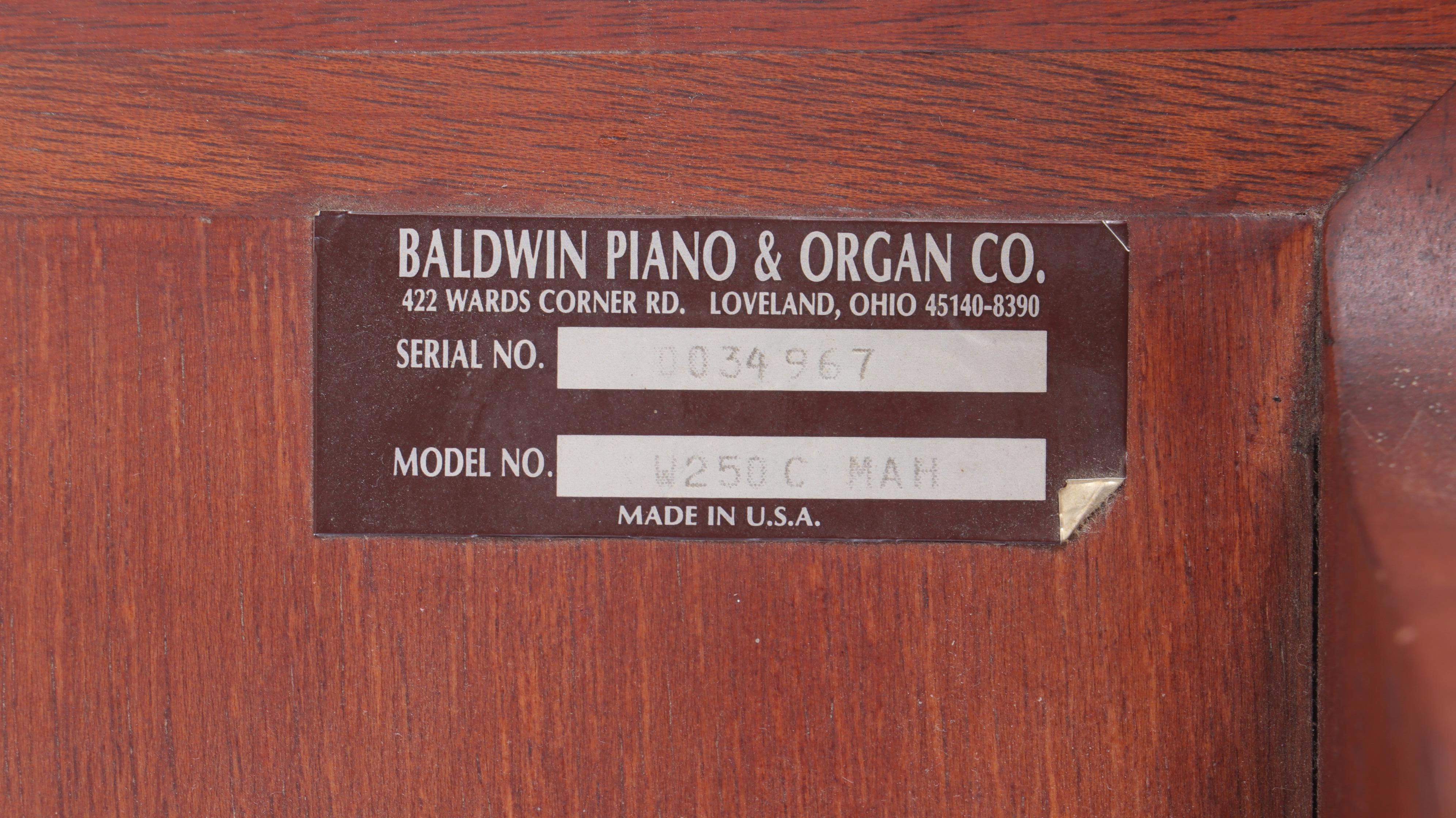 Baldwin Federal Style Brass-Mounted Mahogany Wall Clock