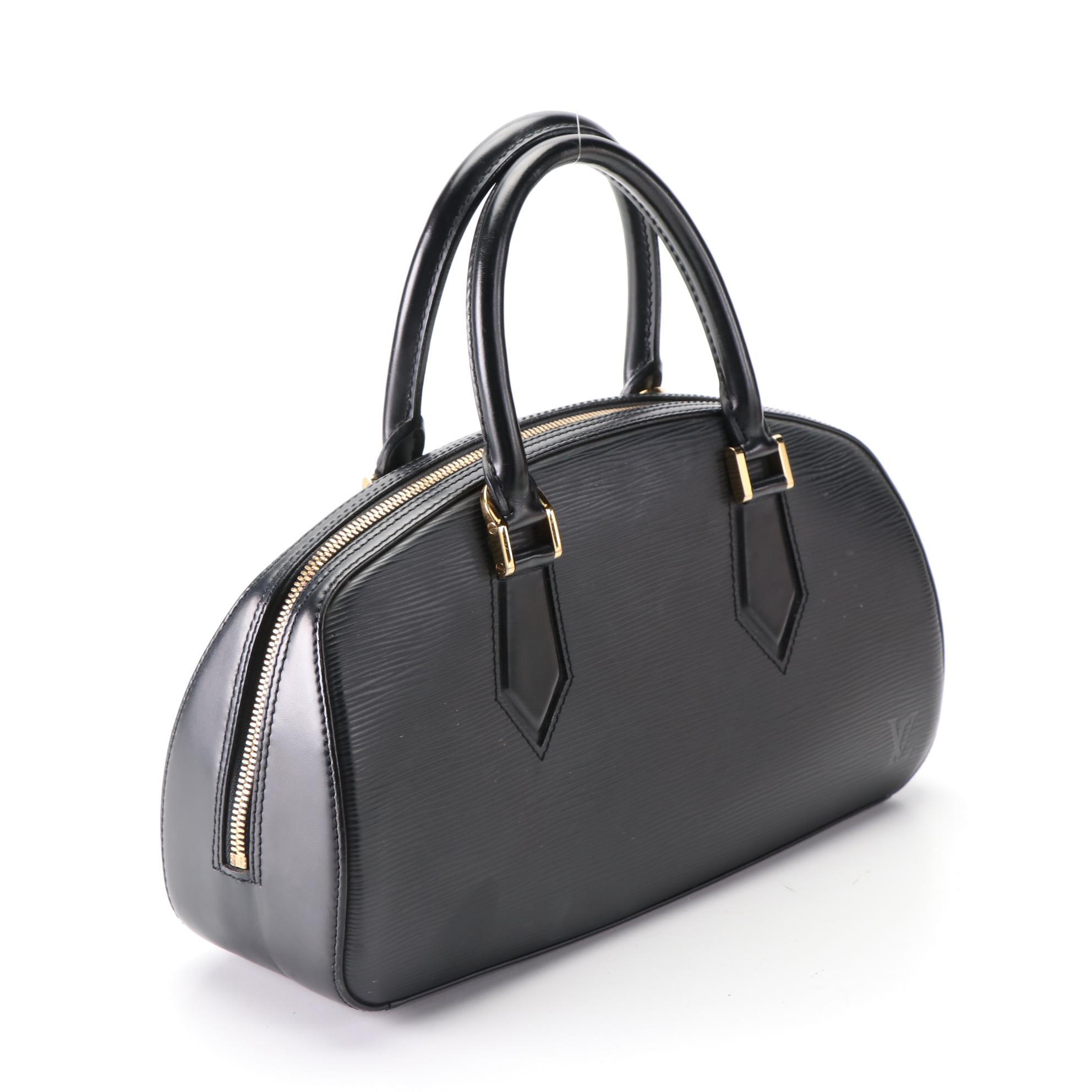 Louis Vuitton Jasmine Bag in Black Epi and Smooth Leather