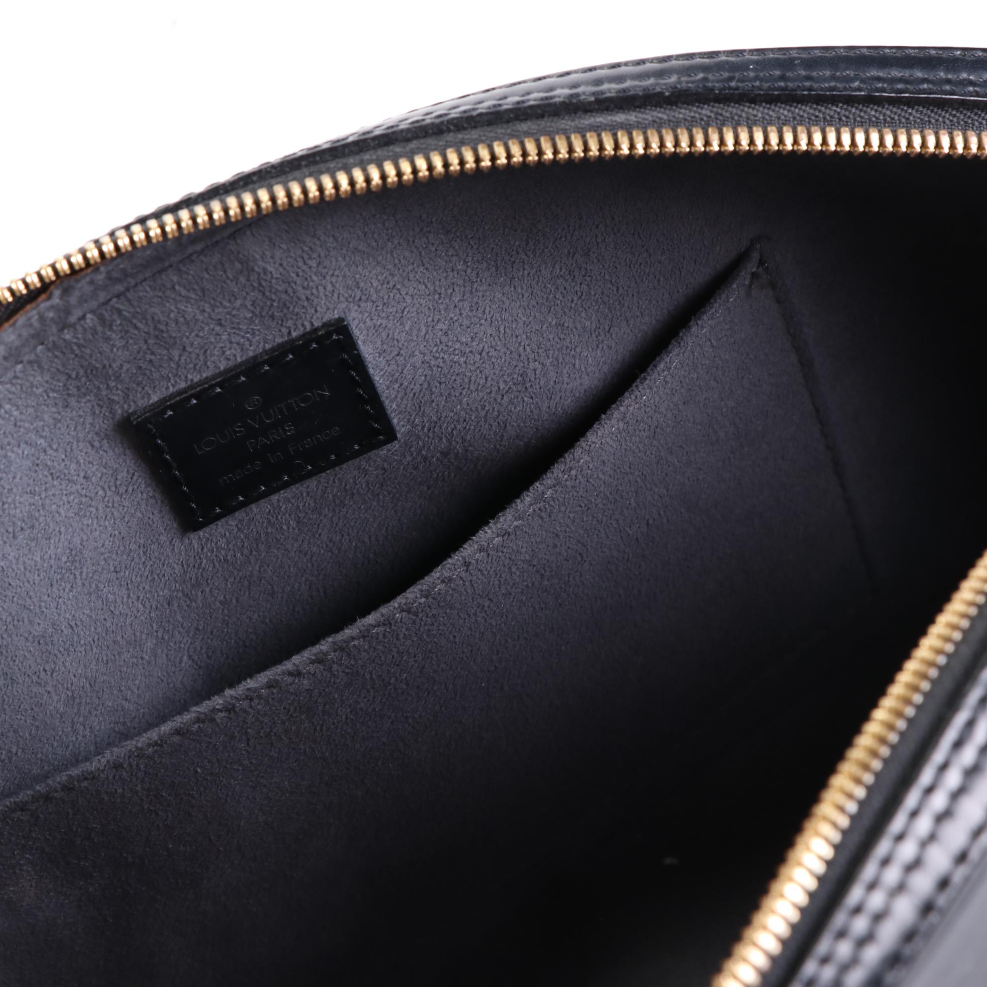 Louis Vuitton Jasmine Bag in Black Epi and Smooth Leather