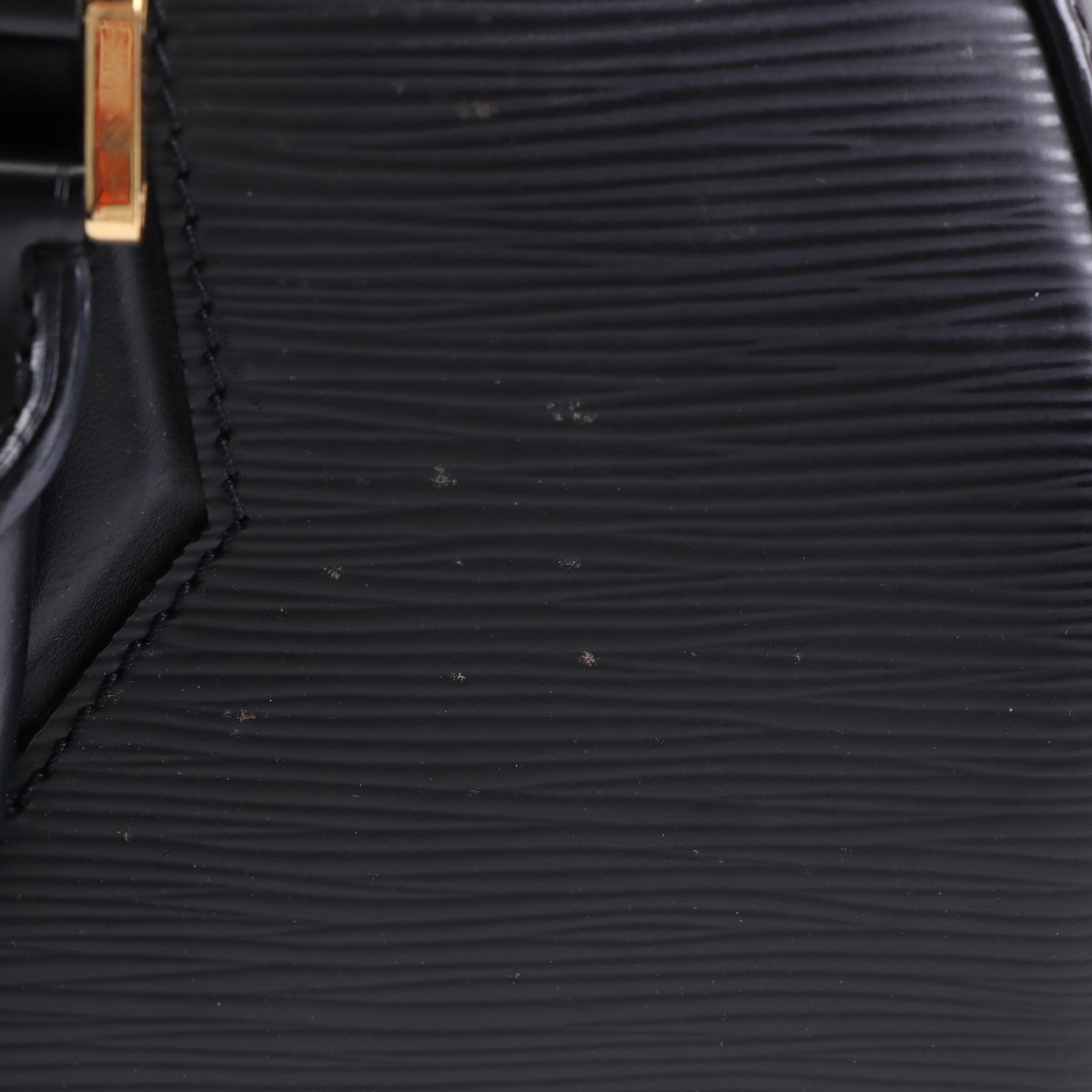 Louis Vuitton Jasmine Bag in Black Epi and Smooth Leather