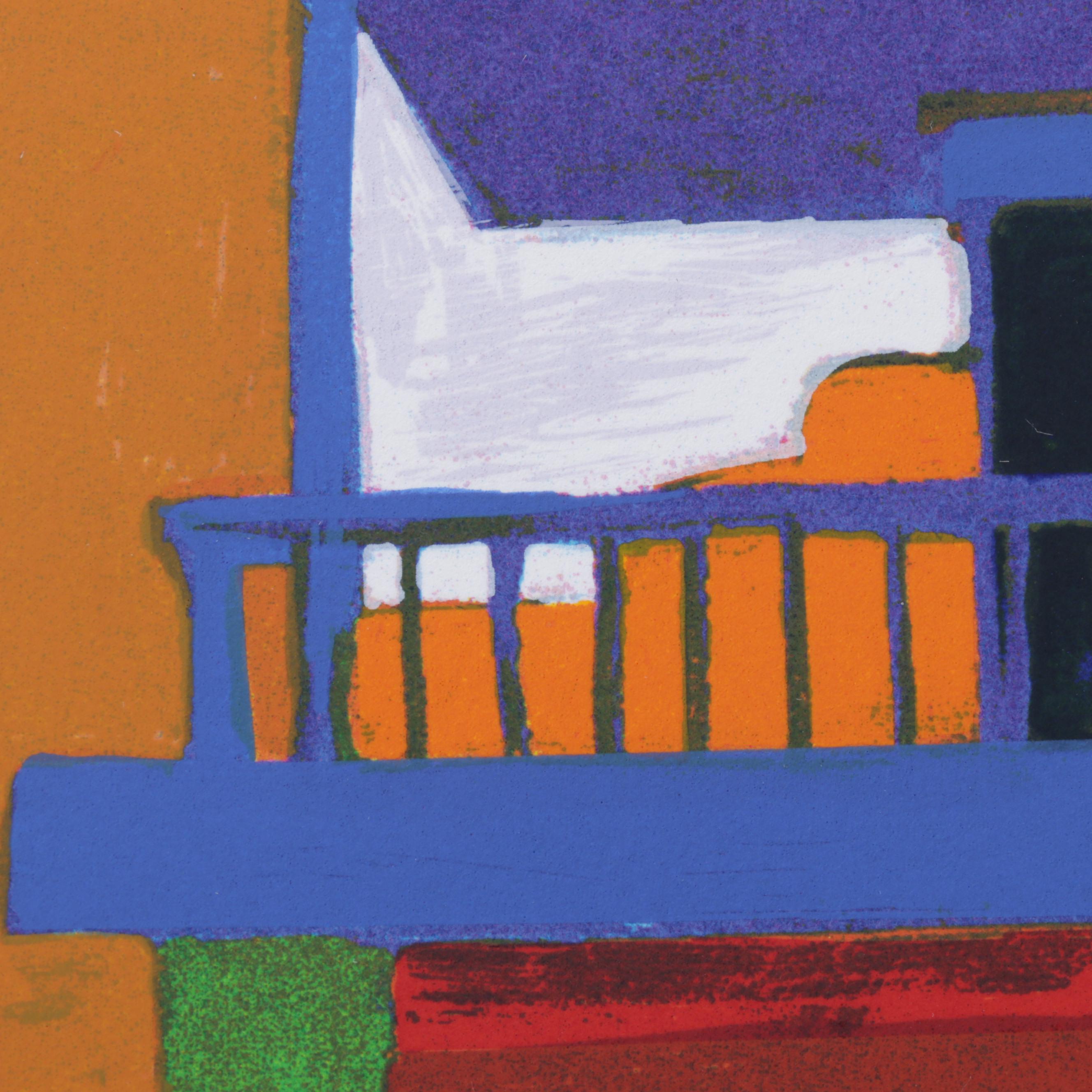 John Nieto Serigraph of Southwestern Architecture, 1996