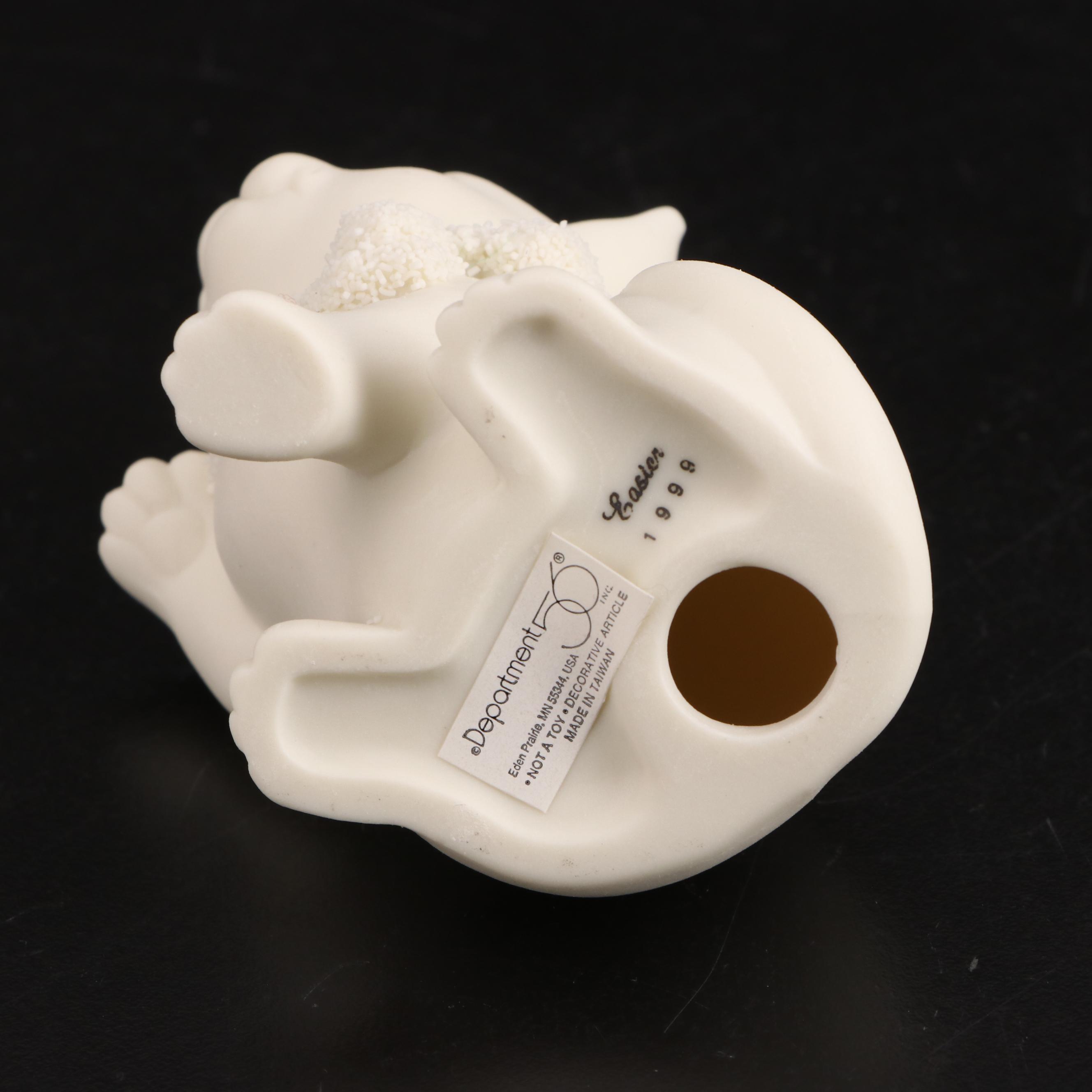 Department 56 Bisque Porcelain Easter Animal Figurines